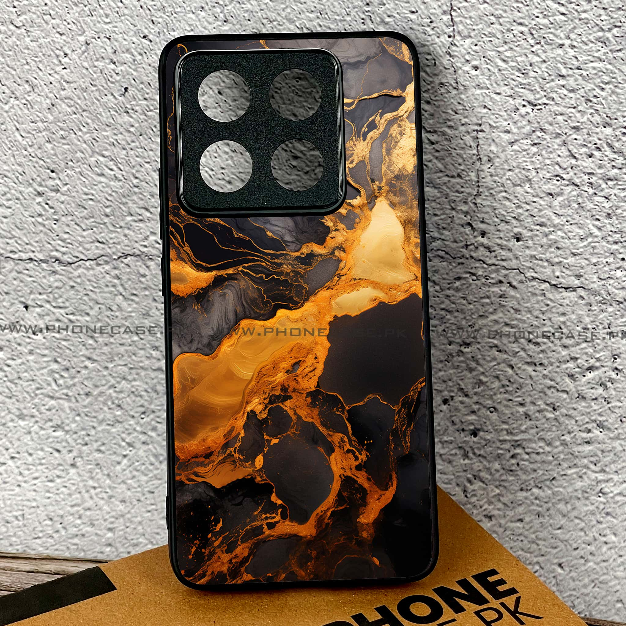 Xiaomi 14T - Liquid Marble 2.0 Series - Premium Printed Glass soft Bumper shock Proof Case