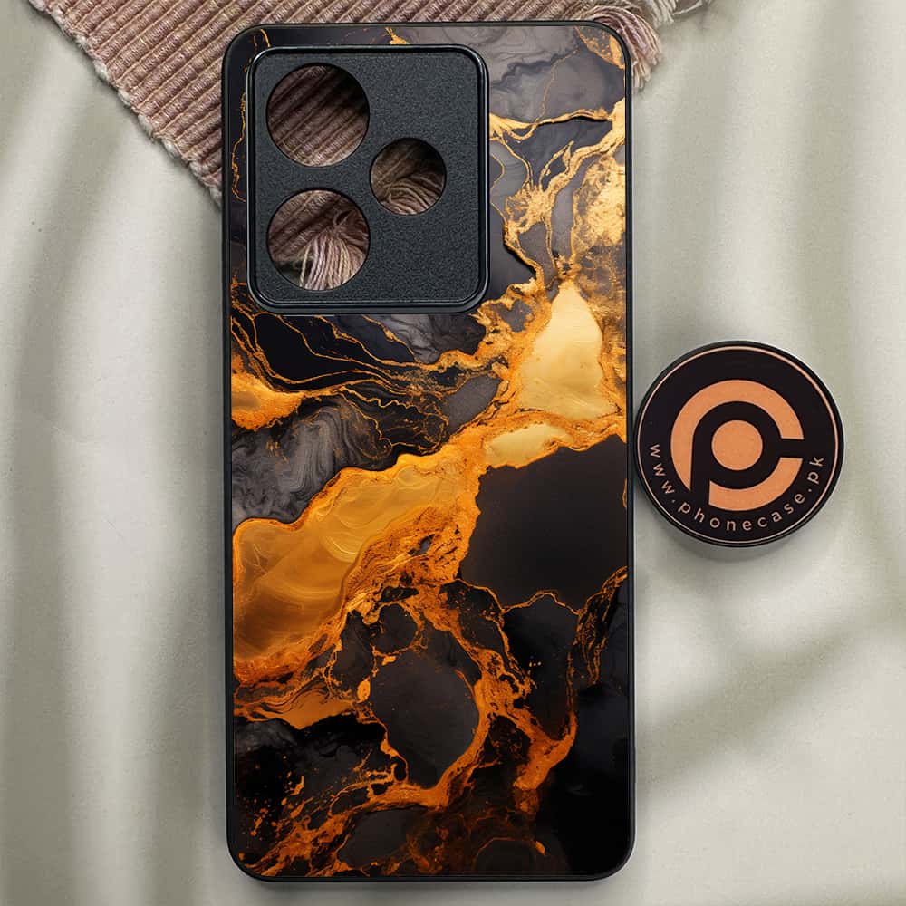 Realme GT 7 - Liquid Marble 2.0 Series - Premium Metal Printed soft Bumper shock Proof Case