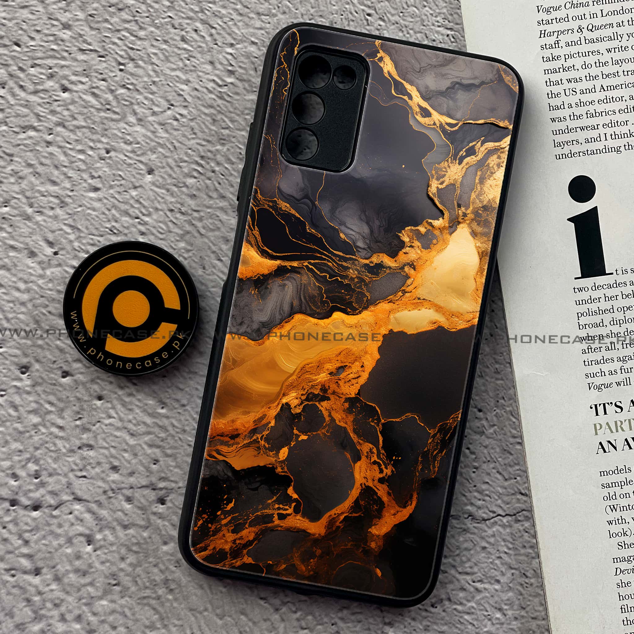 Samsung Galaxy A02s - Liquid Marble 2.0 Series  - Premium Printed Metal soft Bumper shock Proof Case