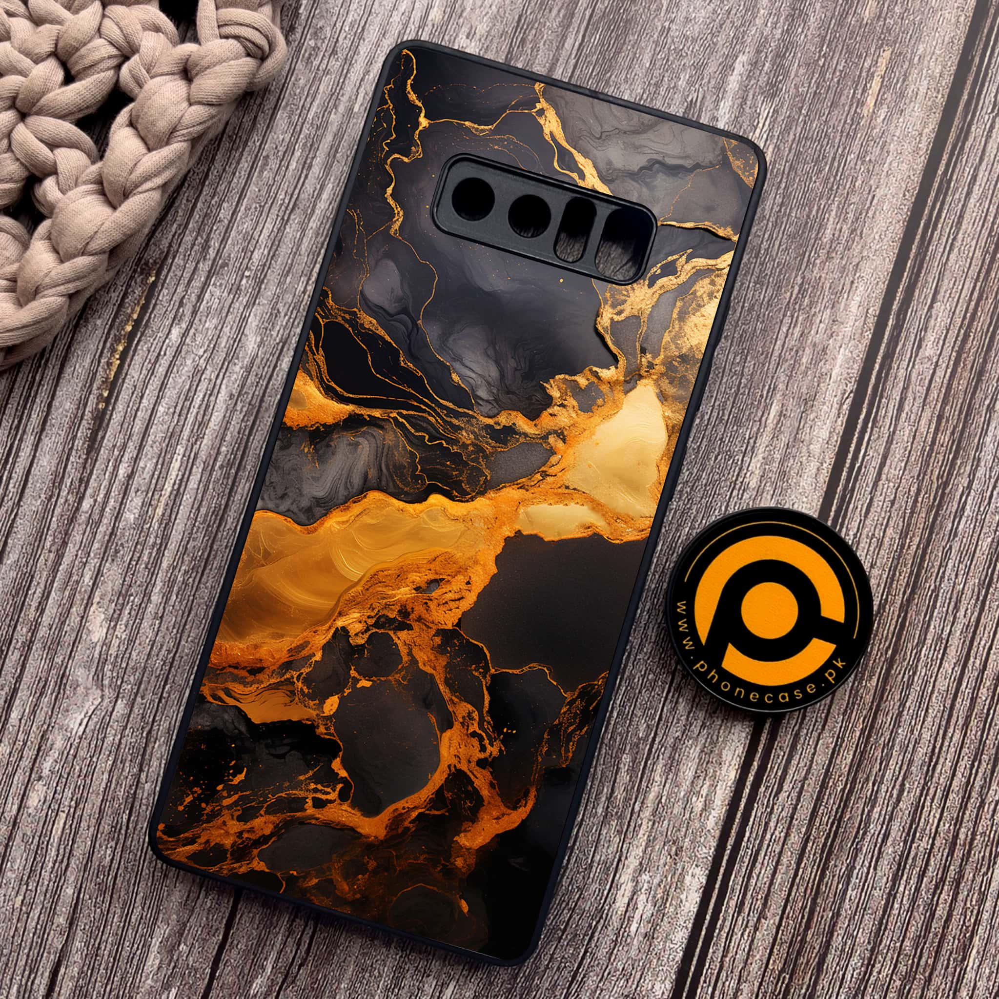 Samsung Galaxy Note 8 - Liquid Marble 2.0 Series - Premium Metal Printed soft Bumper shock Proof Case