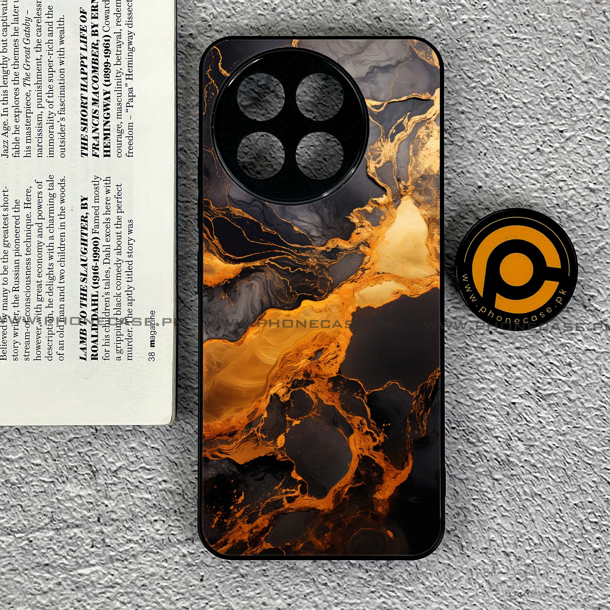OnePlus Ace 5 - Liquid Marble 2.0 Series - Premium Metal Printed soft Bumper shock Proof Case
