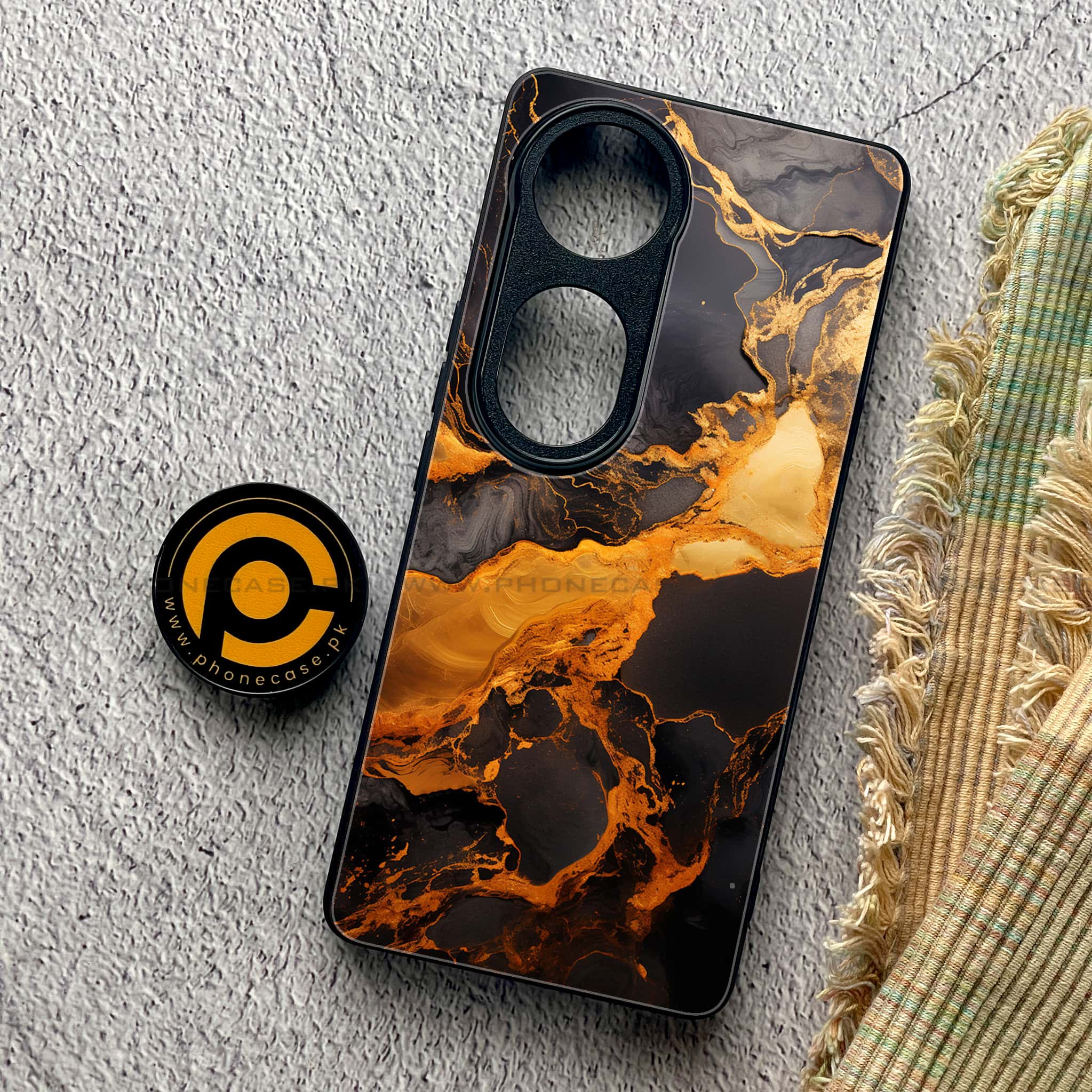 Vivo S19 Pro - Liquid Marble 2.0 Series - Premium Metal Printed soft Bumper shock Proof Case