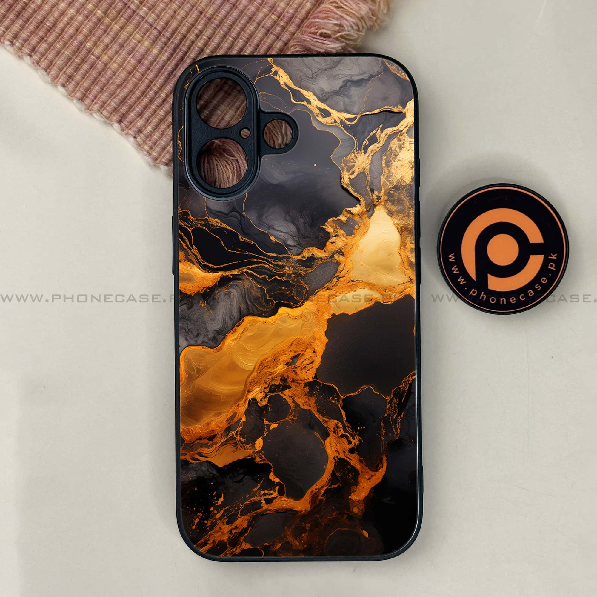 iPhone 17 - Liquid Marble 2.0 Series - Premium Printed Glass soft Bumper shock Proof Case