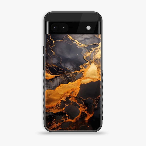 Google Pixel 6A - Liquid Marble 2.0 Design 4 - Premium Metal Printed soft Bumper Shock Proof Case CS-34140