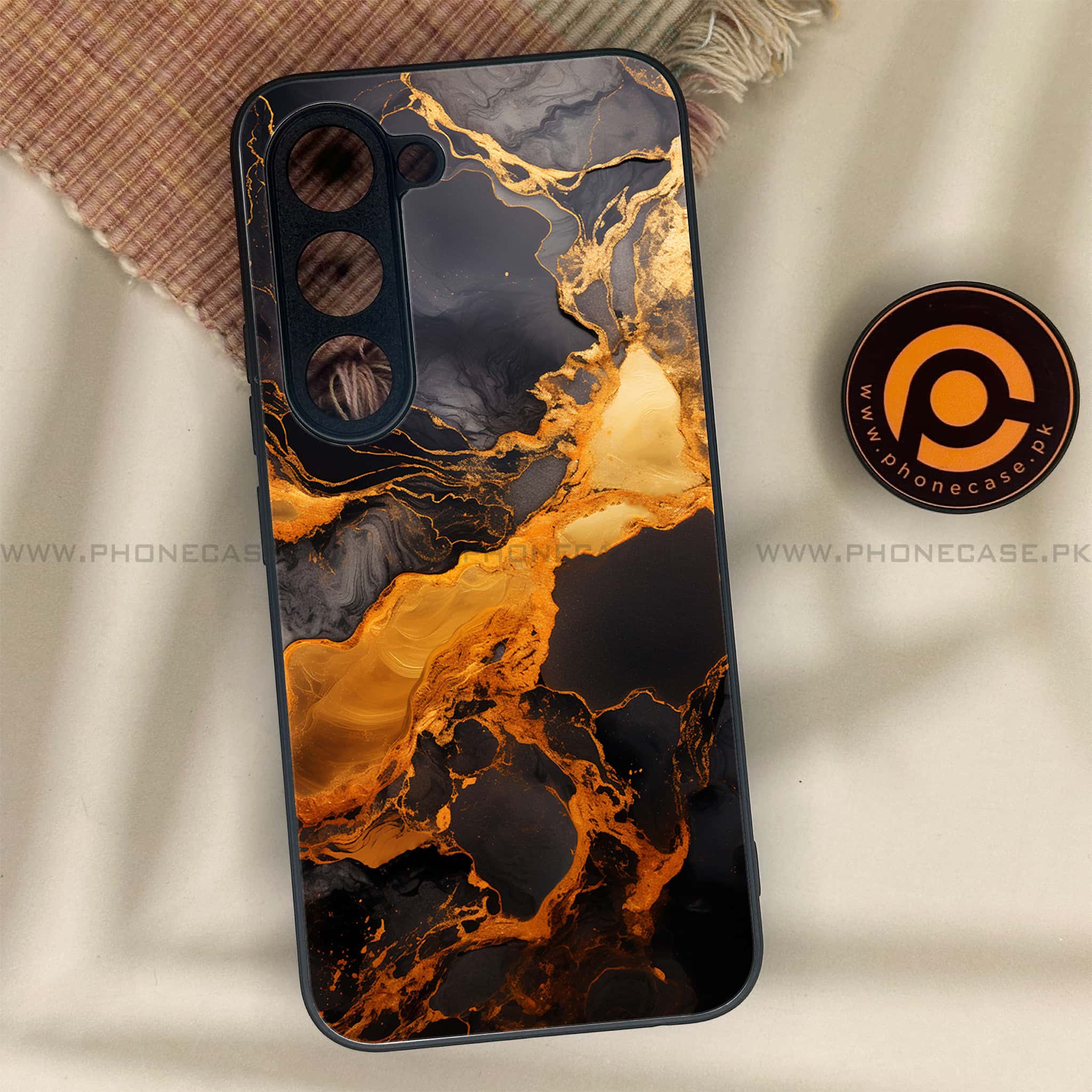 Tecno Spark 40 Pro - Liquid Marble 2.0 Series - Premium Metal Printed soft Bumper shock Proof Case