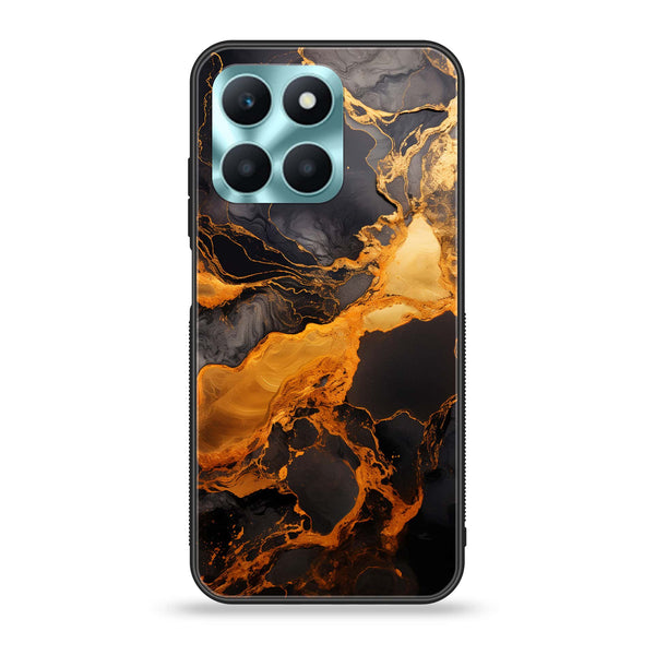 Honor X6a - Liquid Marble 2.0 Design 4 - Premium Printed Glass soft Bumper shock Proof Case CS-13549