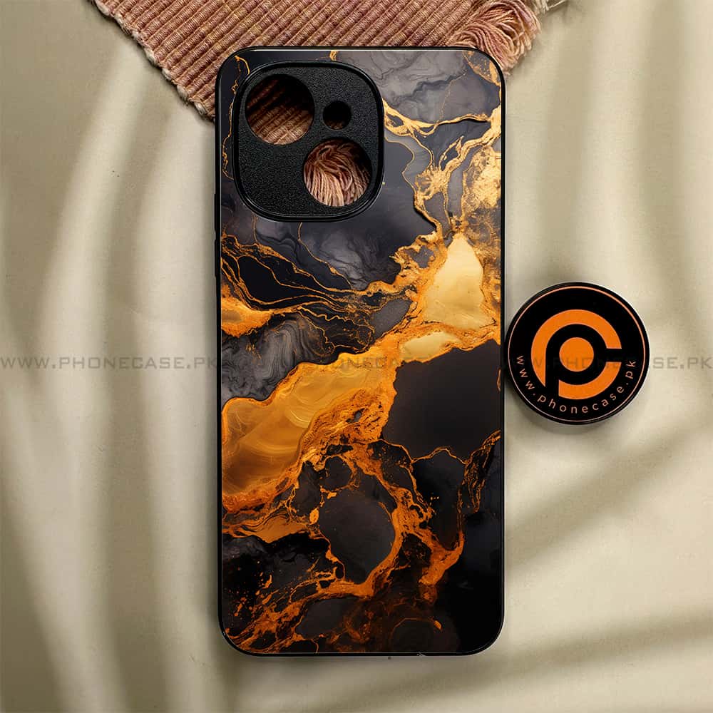 Tecno Spark 40C - Liquid Marble 2.0 Series - Premium Metal Printed soft Bumper shock Proof Case
