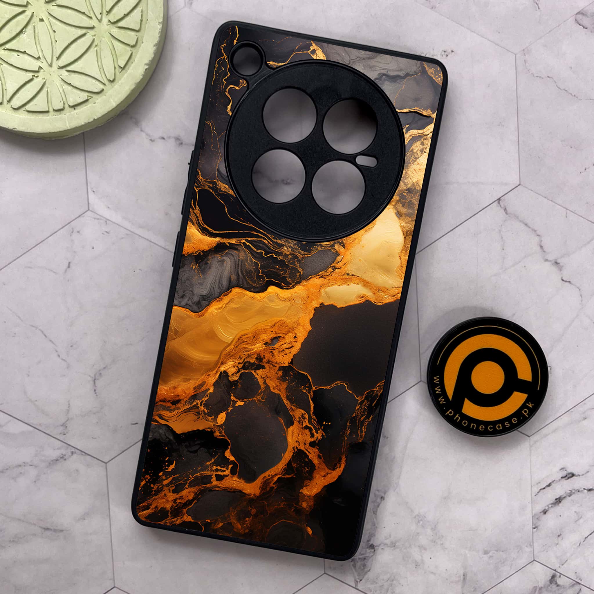 Infinix Zero 40 5G - Liquid Marble 2.0 Series - Premium Metal Printed soft Bumper shock Proof Case