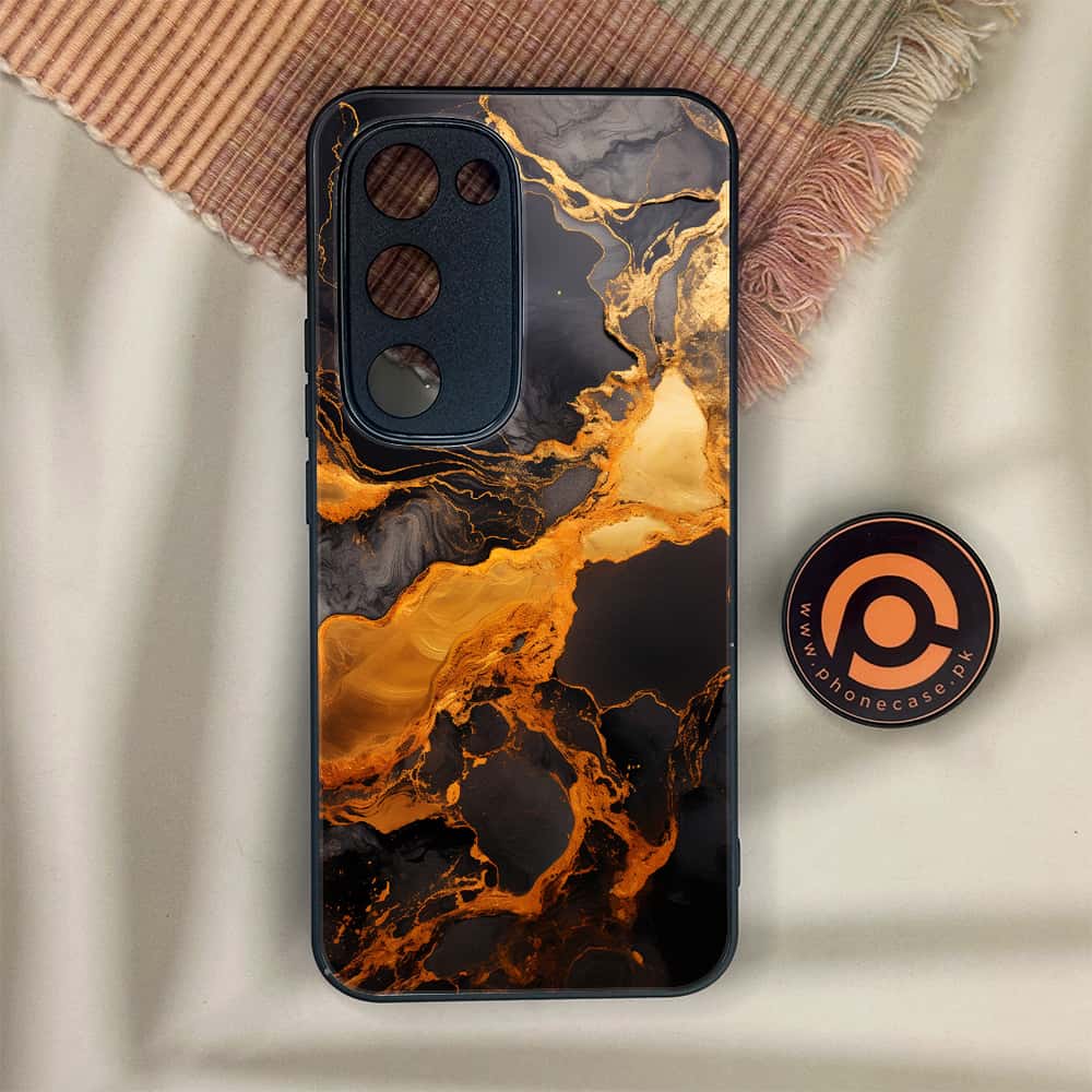Tecno Spark 40 Pro Plus - Liquid Marble 2.0 Series - Premium Metal Printed soft Bumper shock Proof Case