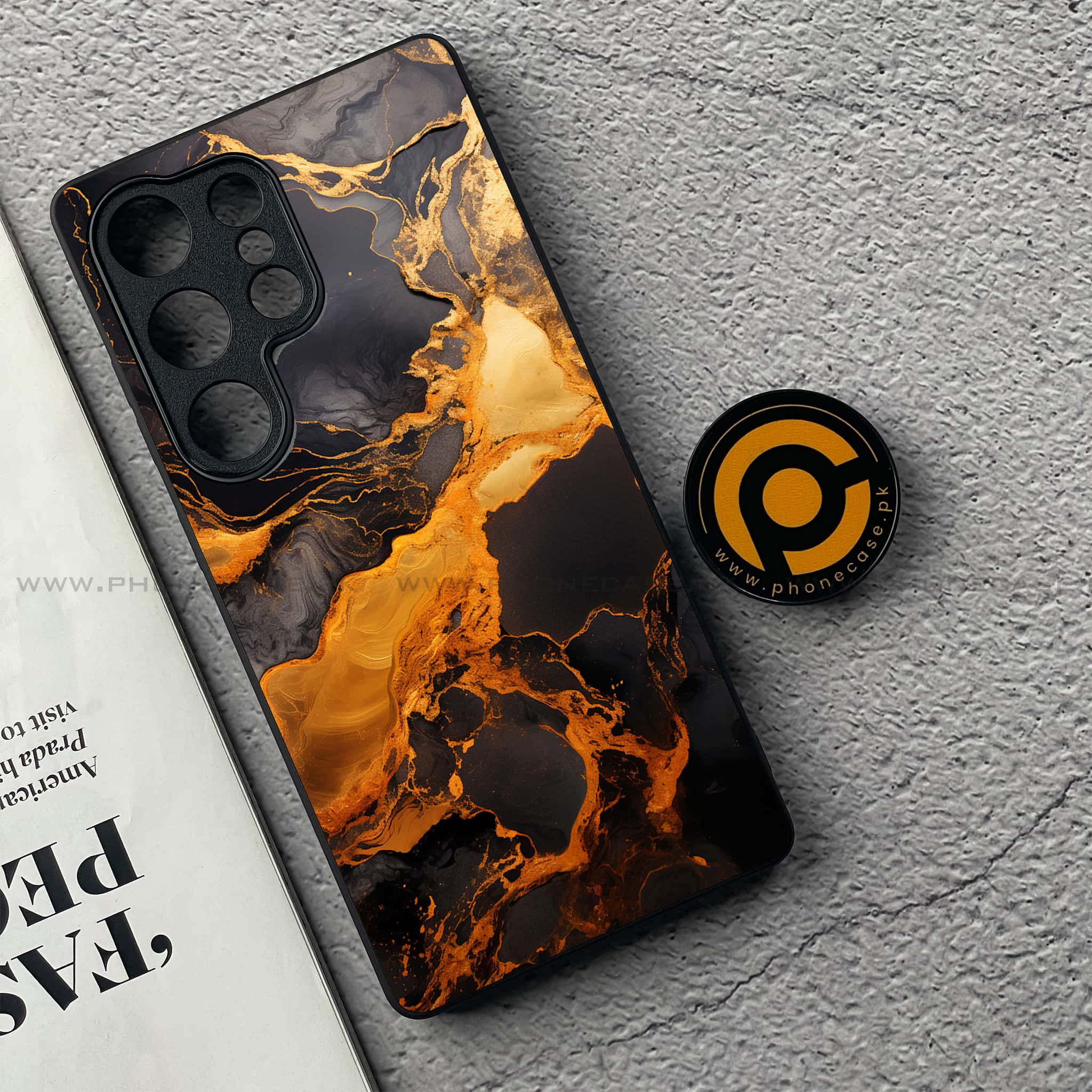 OnePlus 13 - Liquid Marble 2.0 Series - Premium Metal Printed soft Bumper shock Proof Case
