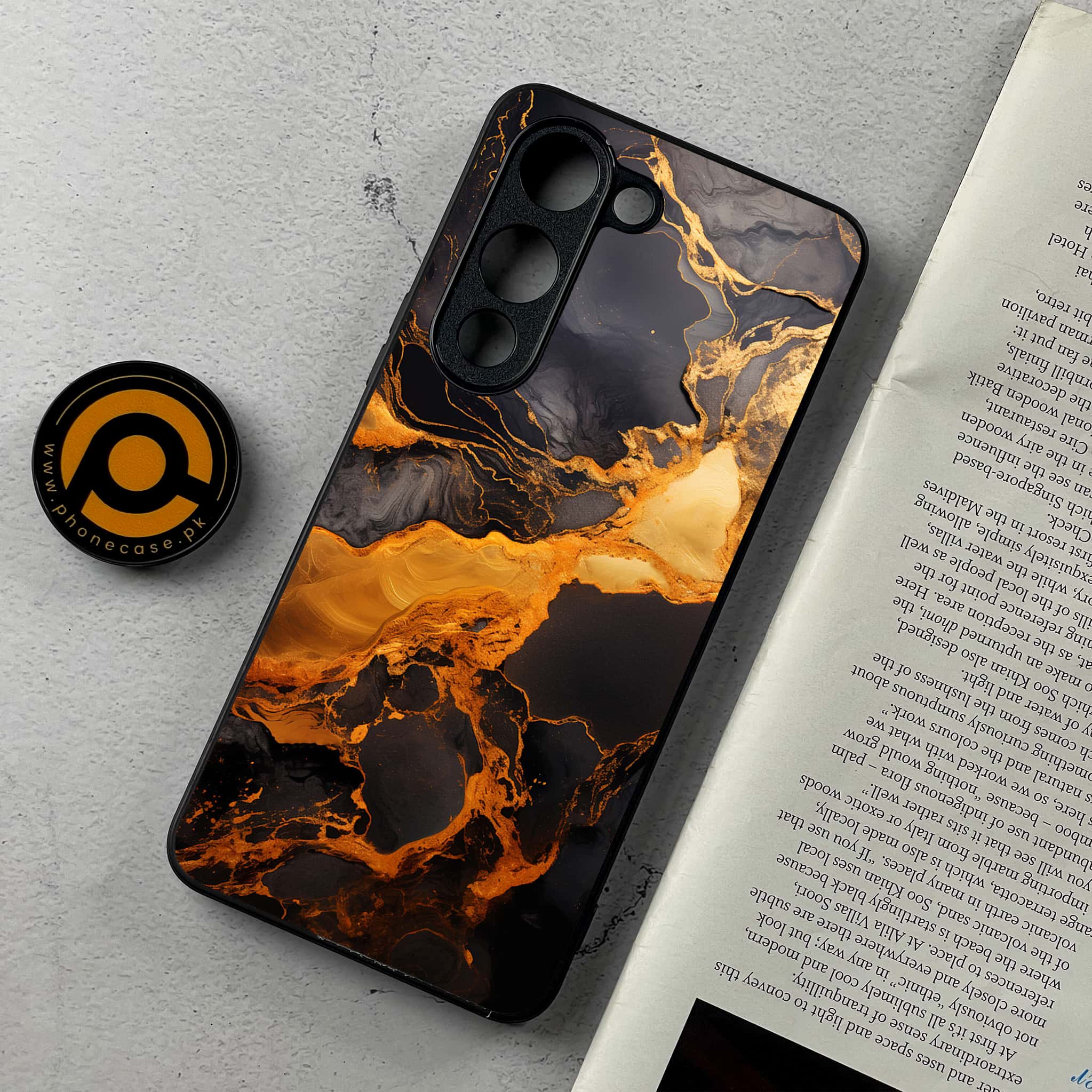 Vivo Y04 - Liquid Marble 2.0 Series - Premium Metal Printed Soft Bumper Shockproof Case
