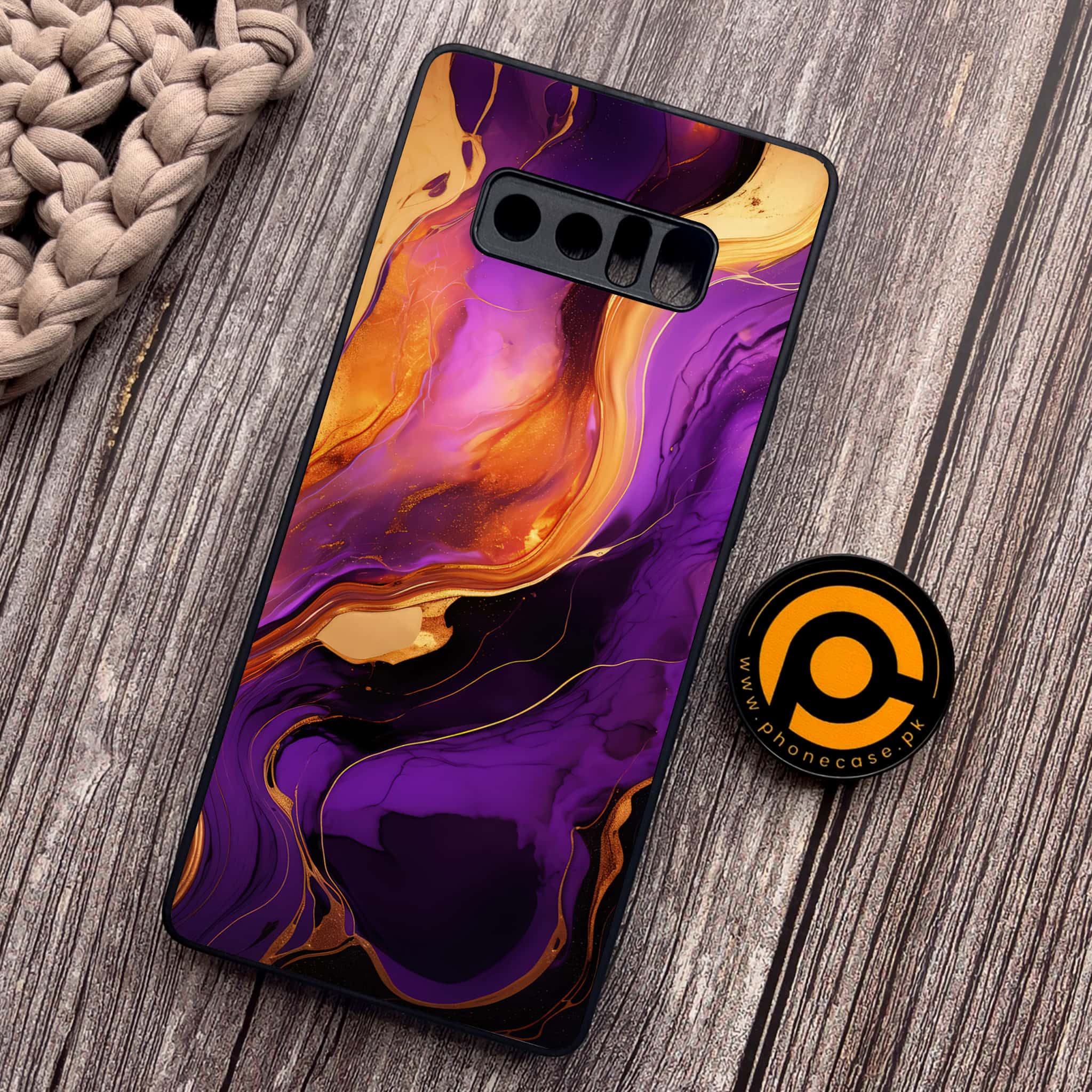 Samsung Galaxy Note 8 - Liquid Marble 2.0 Series - Premium Metal Printed soft Bumper shock Proof Case