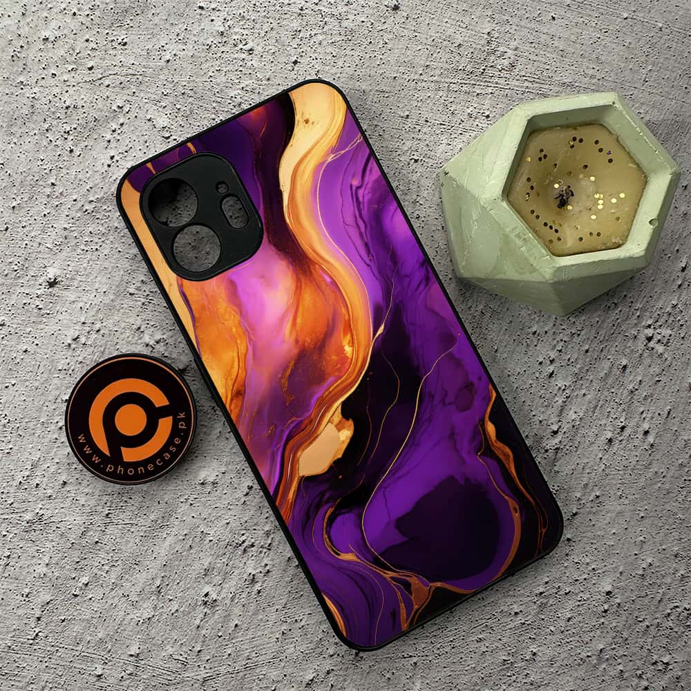 Nothing Phone 2 - Liquid Marble 2.0 Series - Premium Metal  Printed soft Bumper shock Proof Case