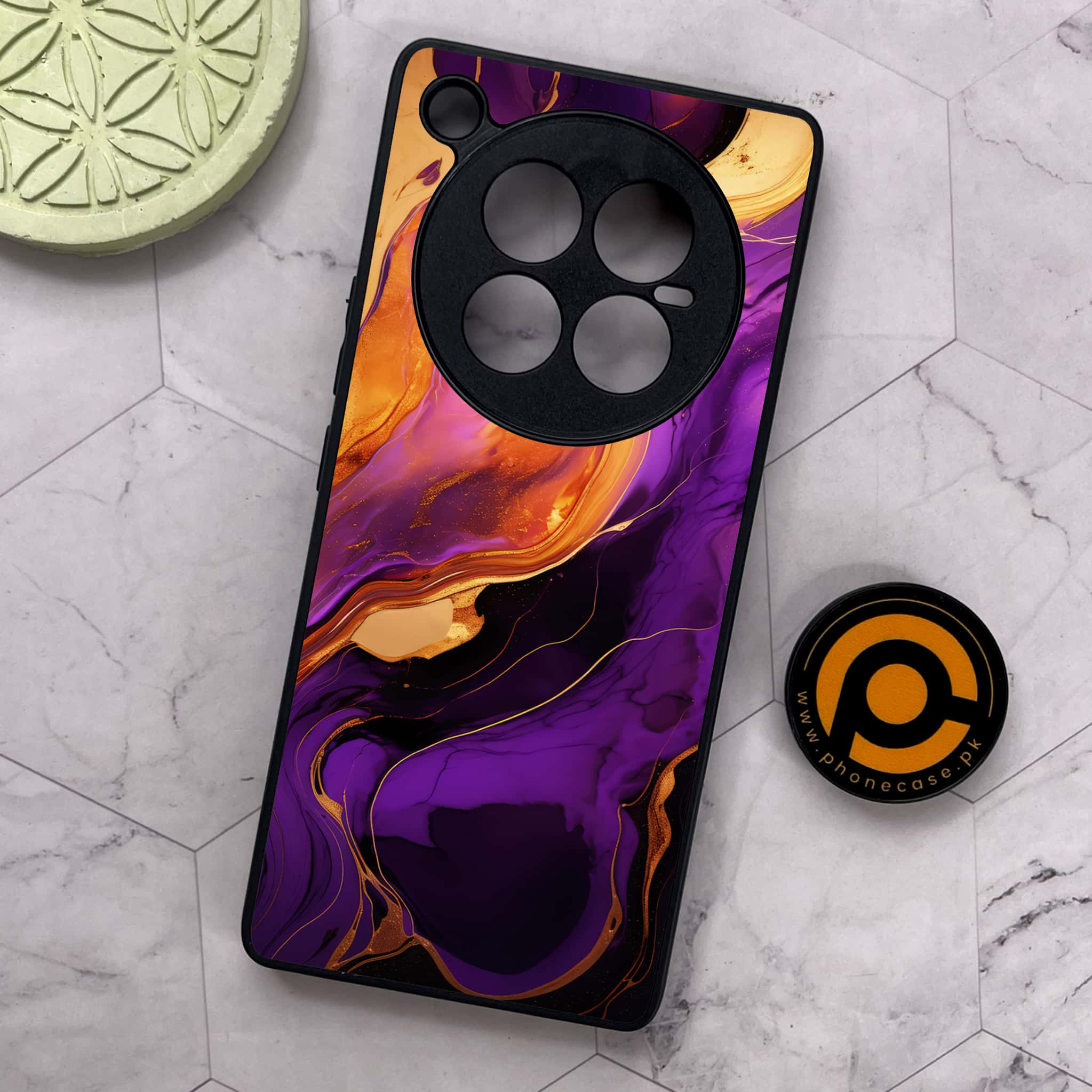 Infinix Zero 40 5G - Liquid Marble 2.0 Series - Premium Metal Printed soft Bumper shock Proof Case