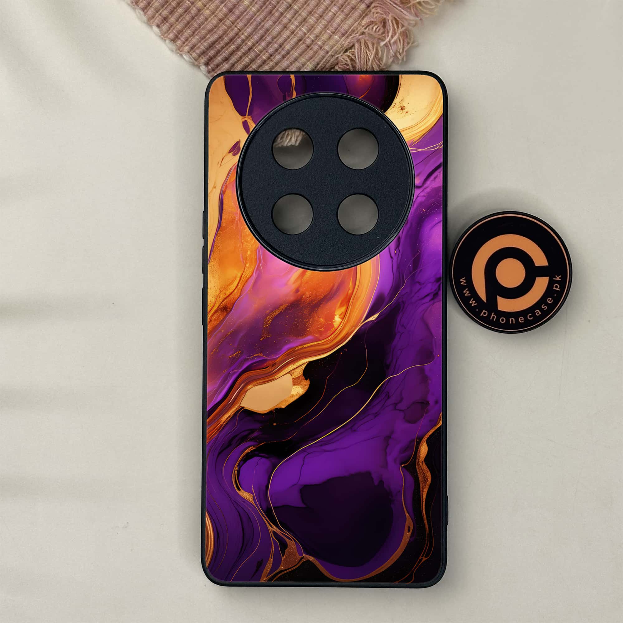 Honor X9c 5G - Liquid Marble 2.0 Series - Premium Metal Printed soft Bumper shock Proof Case