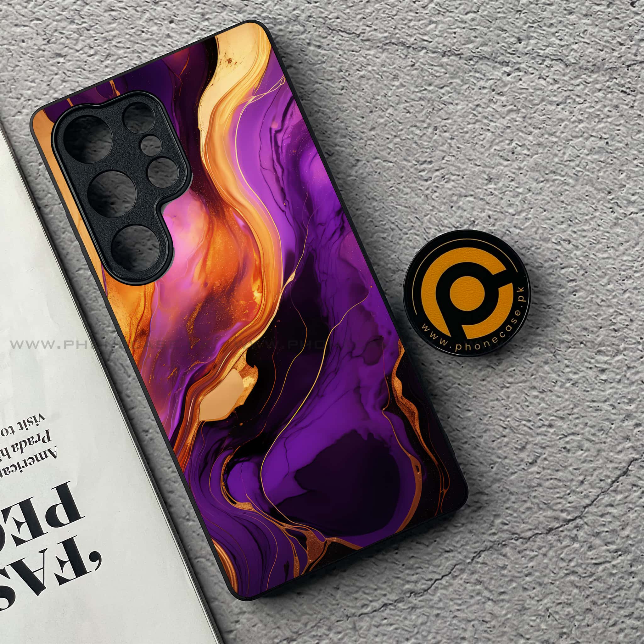 OnePlus 13 - Liquid Marble 2.0 Series - Premium Metal Printed soft Bumper shock Proof Case