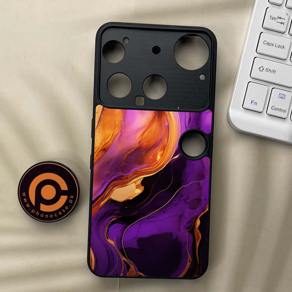 Nothing Phone 3 - Liquid Marble 2.0 Series - Premium Metal  Printed soft Bumper shock Proof Case
