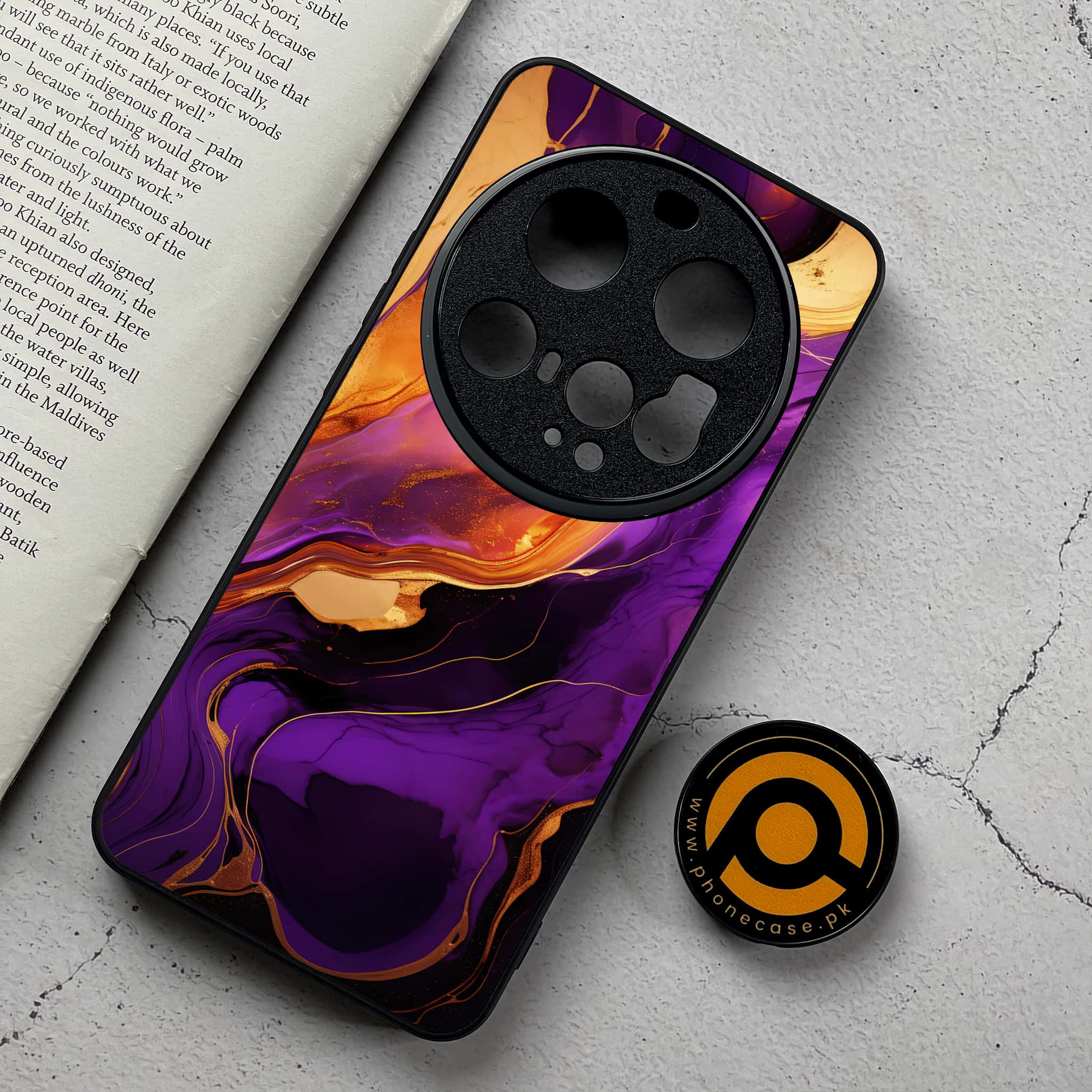 Xiaomi 15 Ultra - Liquid Marble 2.0 Series - Premium Metal Printed Soft Bumper Shockproof Case