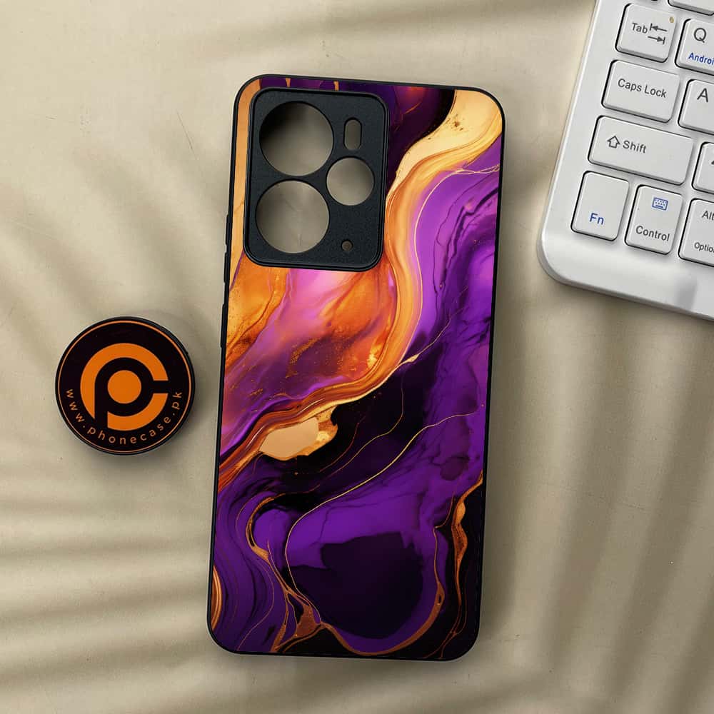Realme 14T 5G - Liquid Marble 2.0 Series - Premium Metal Printed soft Bumper Shock Proof Case