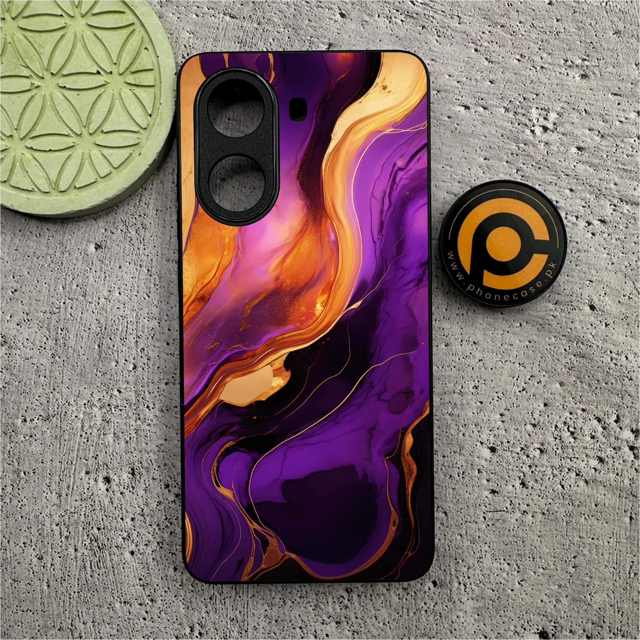 Xiaomi Redmi Turbo 4 - Liquid Marble 2.0 Series - Premium Metal Printed soft Bumper shock Proof Case