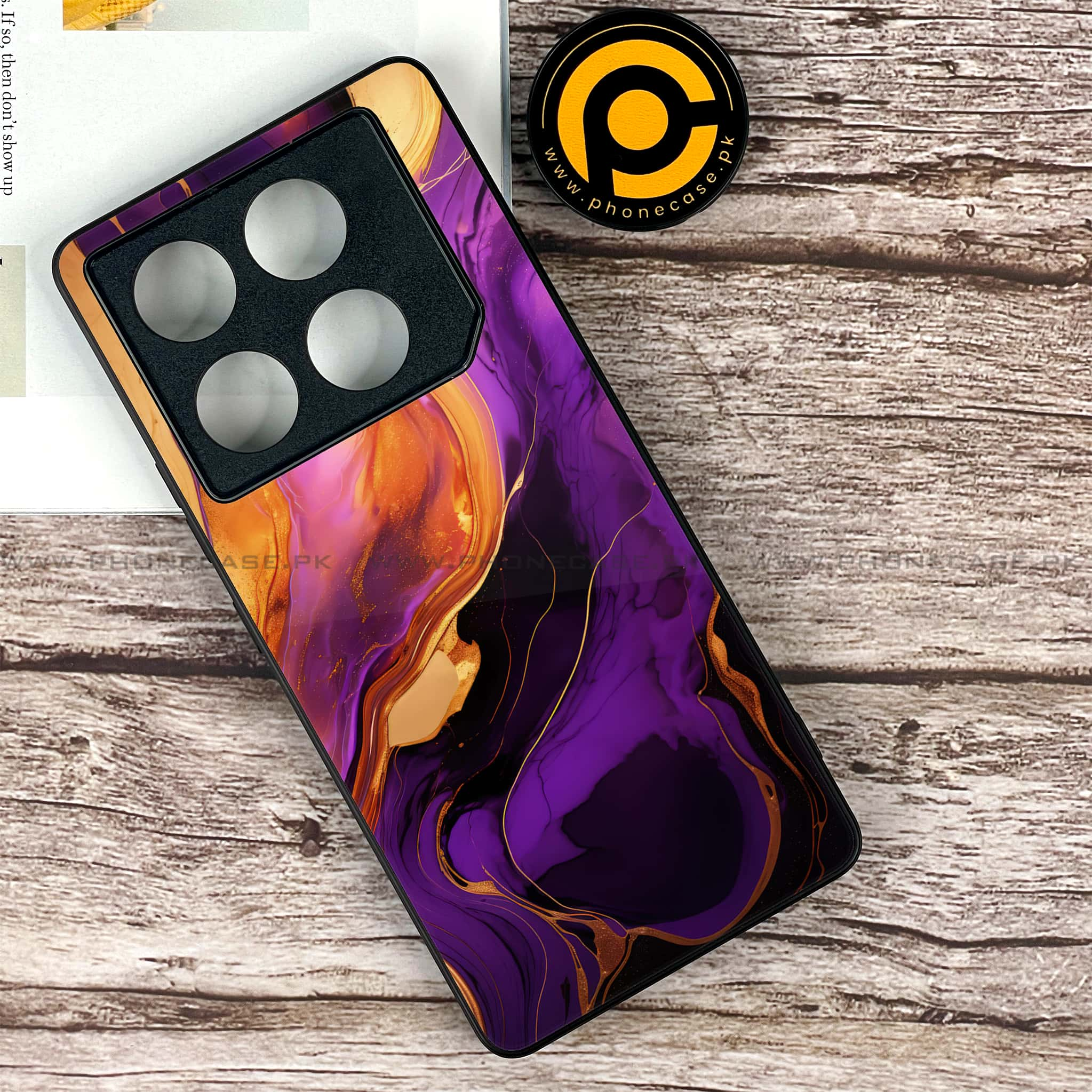 Infinix GT 20 Pro - Liquid Marble 2.0 Series - Premium Printed Glass soft Bumper shock Proof Case