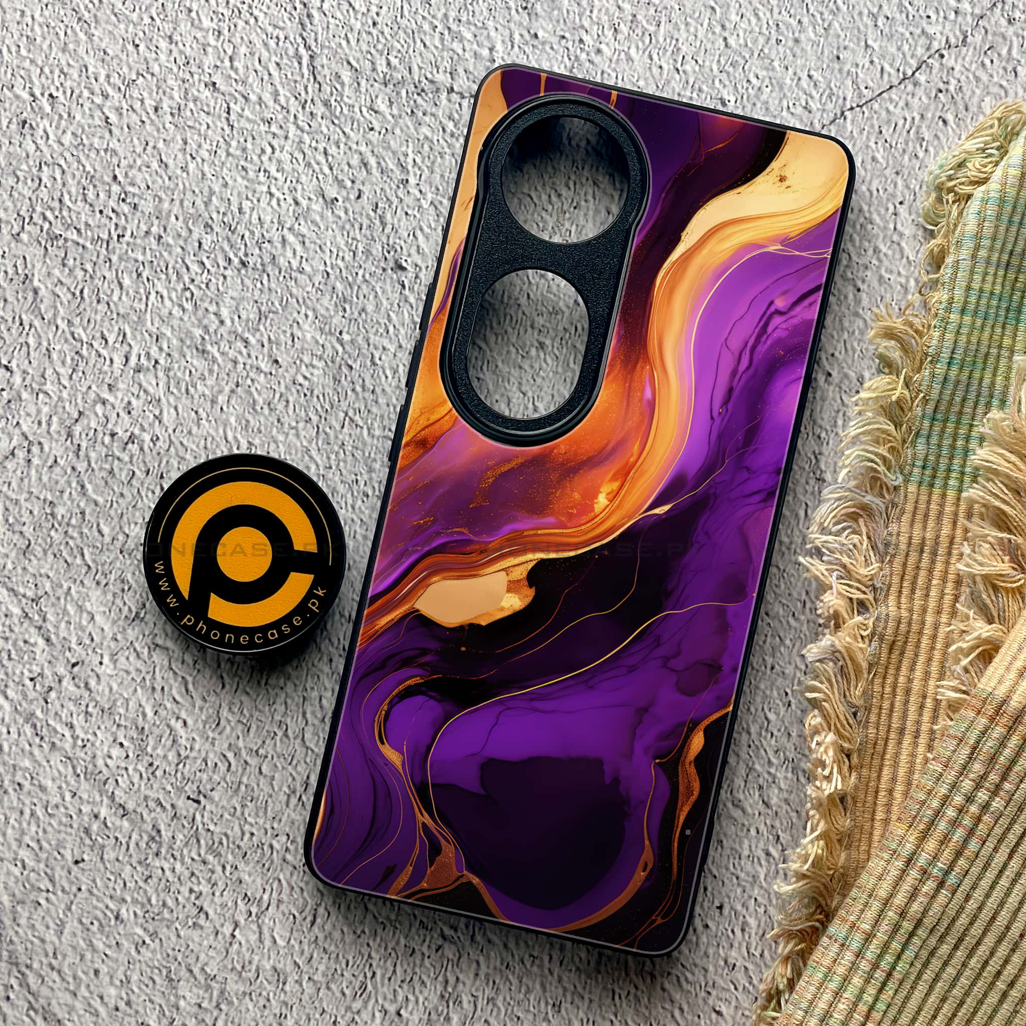 Vivo S19 Pro - Liquid Marble 2.0 Series - Premium Metal Printed soft Bumper shock Proof Case