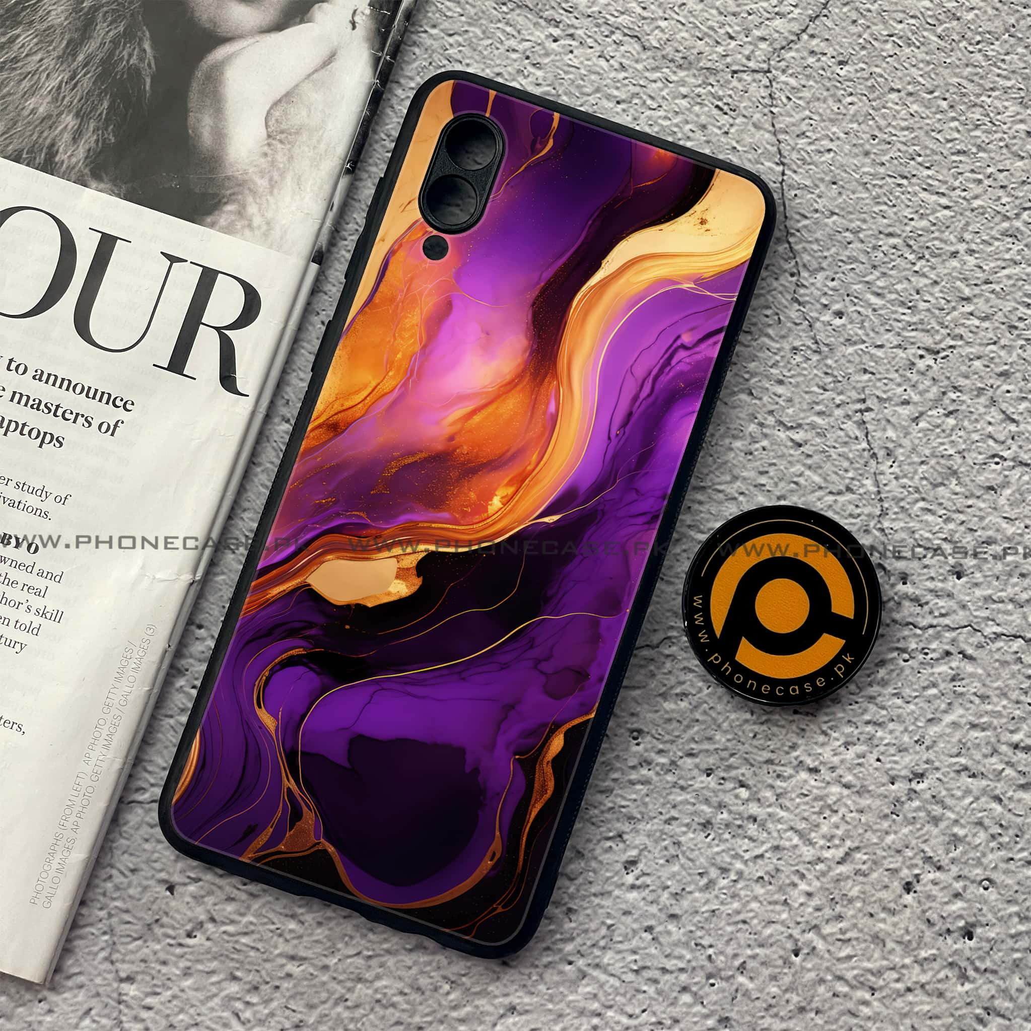 Samsung Galaxy A02 - Liquid Marble 2.0 Series - Premium Printed Metal soft Bumper shock Proof Case