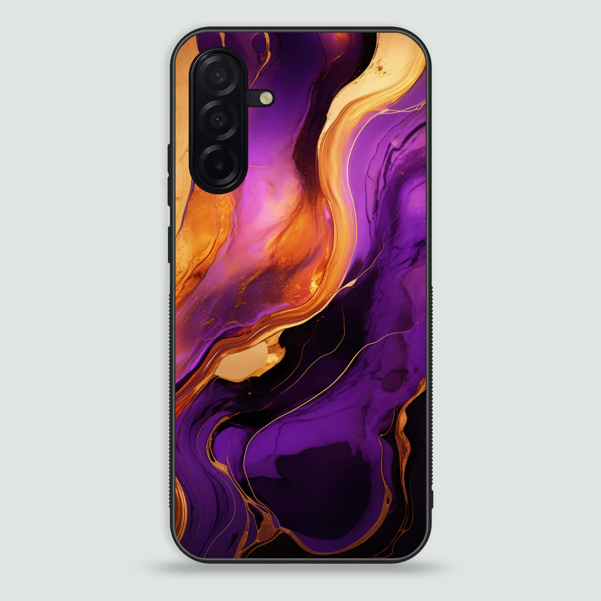 Samsung Galaxy A26 - Liquid Marble 2.0 Series - Premium Printed Glass soft Bumper shock Proof Case