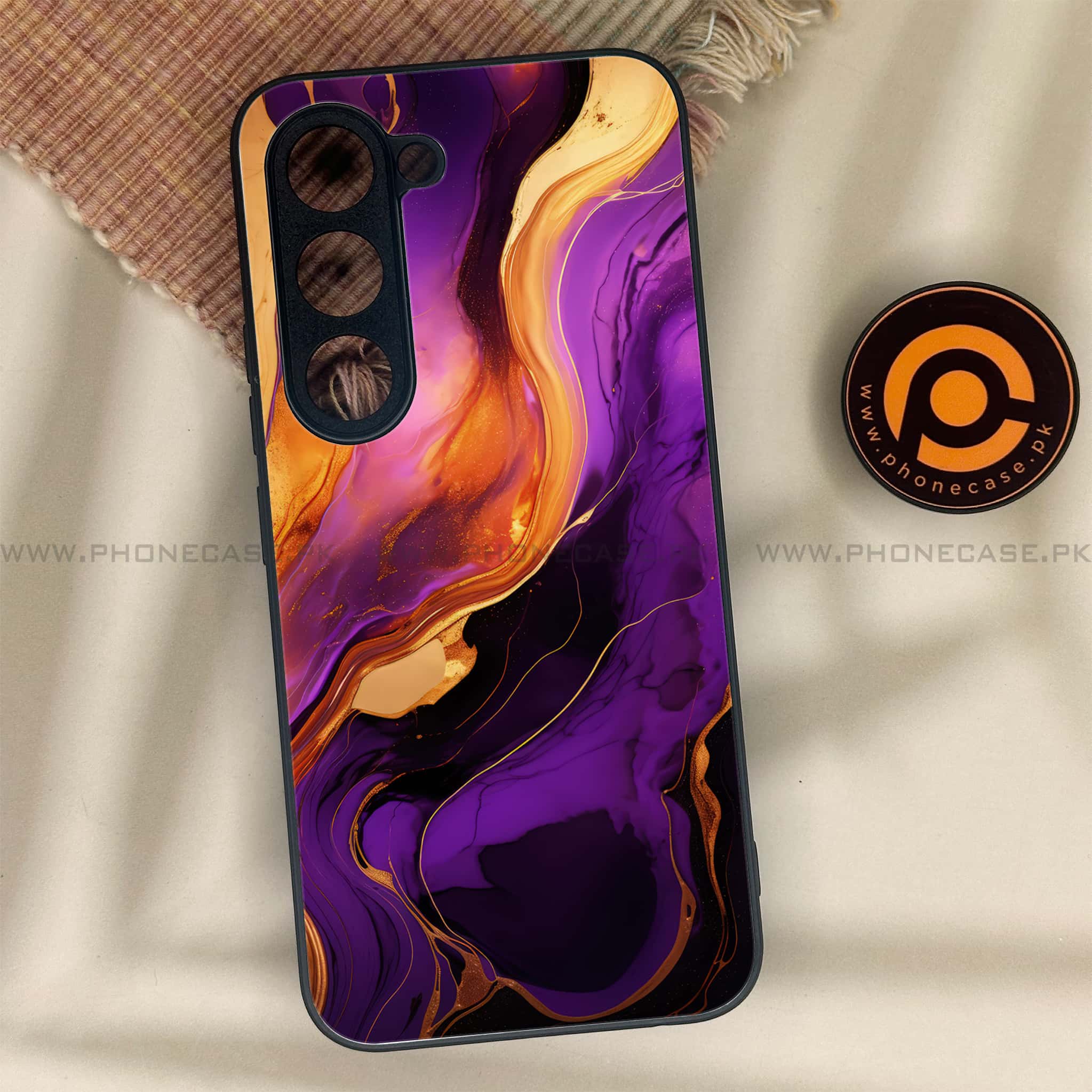 Tecno Spark 40 Pro - Liquid Marble 2.0 Series - Premium Metal Printed soft Bumper shock Proof Case