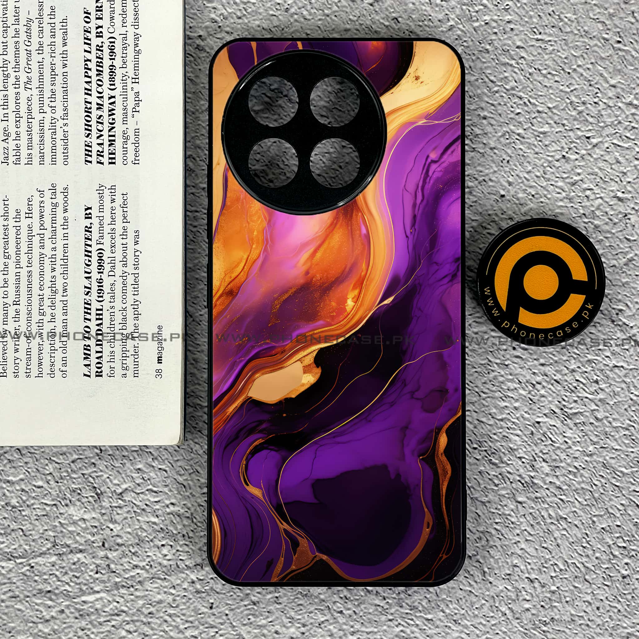 OnePlus Ace 5 - Liquid Marble 2.0 Series - Premium Metal Printed soft Bumper shock Proof Case