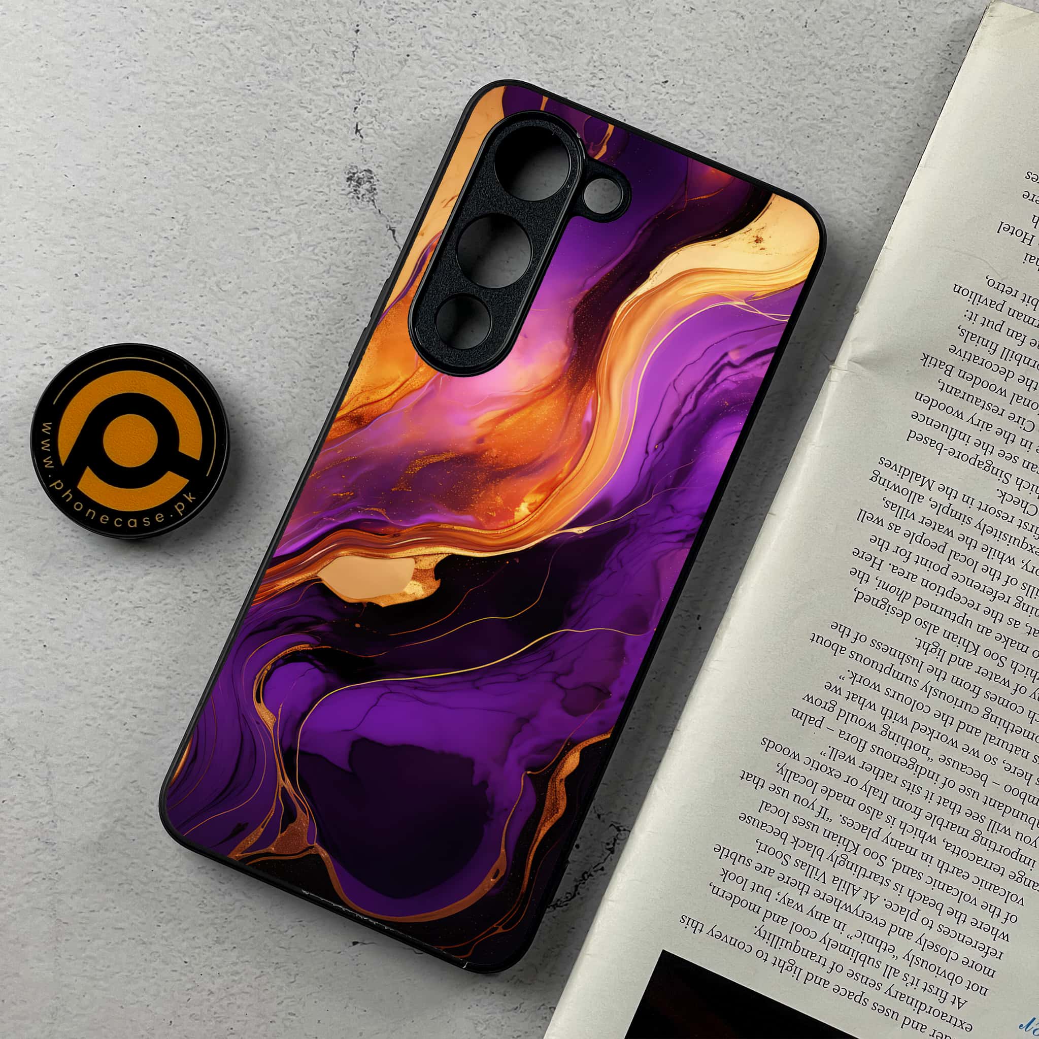 Vivo Y04 - Liquid Marble 2.0 Series - Premium Metal Printed Soft Bumper Shockproof Case