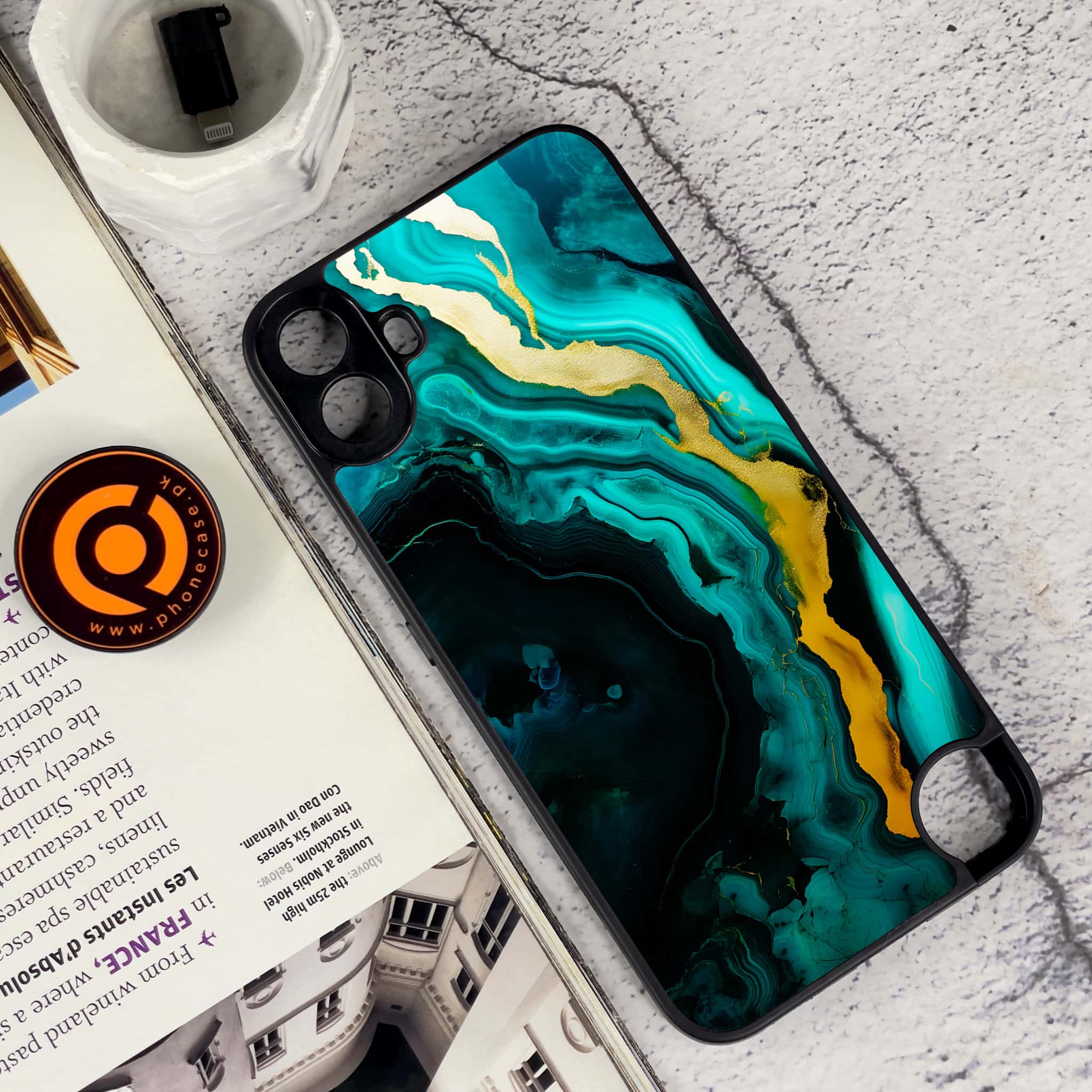 Nothing CMF Phone 1 - Liquid Marble 2.0 Series - Premium Metal Printed soft Bumper Shock Proof Case