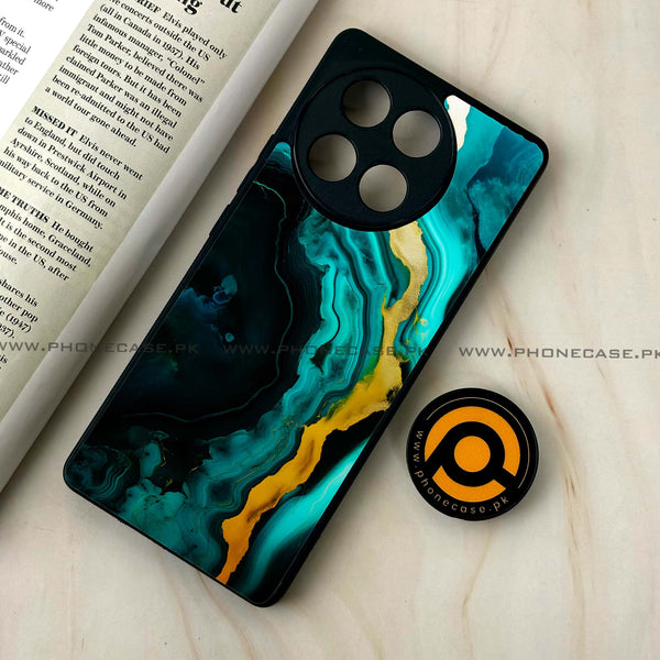 Tecno Camon 30s - Liquid Marble 2.0 Design 6  - Premium Printed Glass soft Bumper shock Proof Case CS-27549