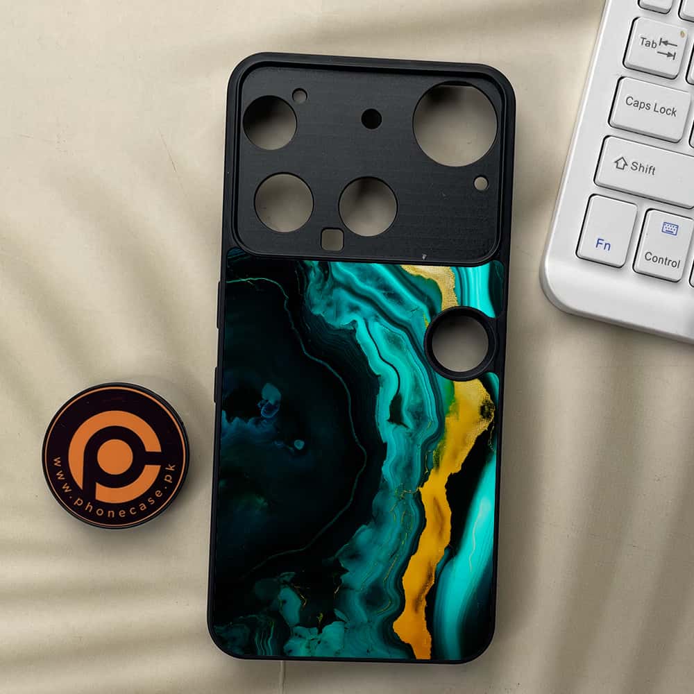 Nothing Phone 3 - Liquid Marble 2.0 Series - Premium Metal  Printed soft Bumper shock Proof Case