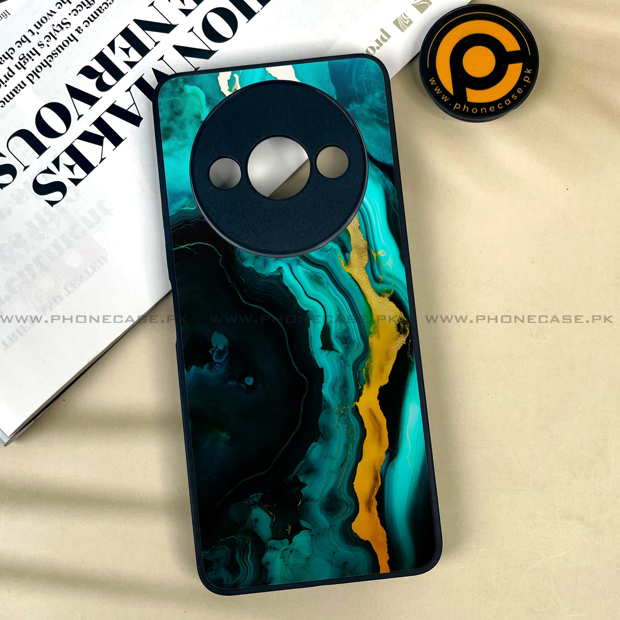 Xiaomi Redmi A3x - Liquid Marble 2.0 Series - Premium Printed Metal soft Bumper shock Proof Case