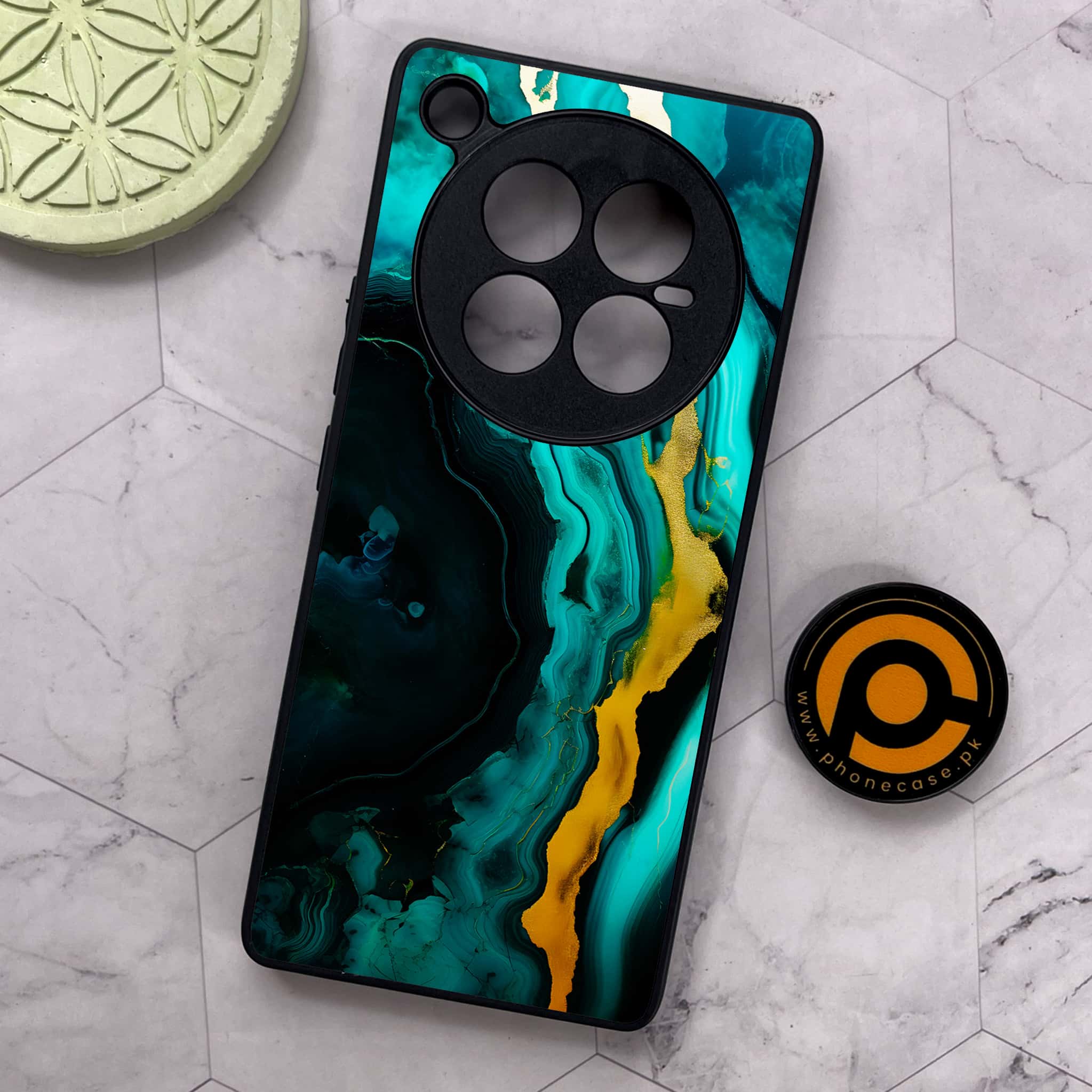 Infinix Zero 40 5G - Liquid Marble 2.0 Series - Premium Metal Printed soft Bumper shock Proof Case