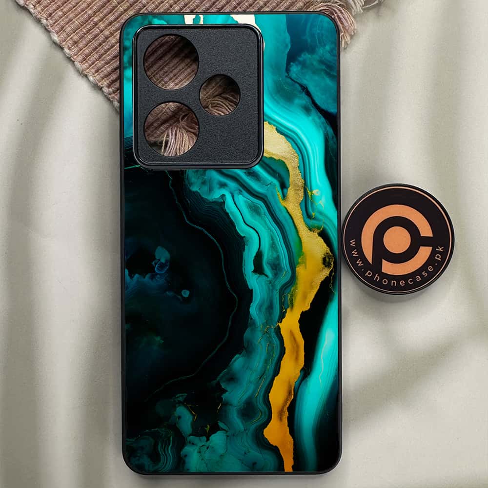 Realme GT 7T - Liquid Marble 2.0 Series - Premium Metal Printed soft Bumper shock Proof Case