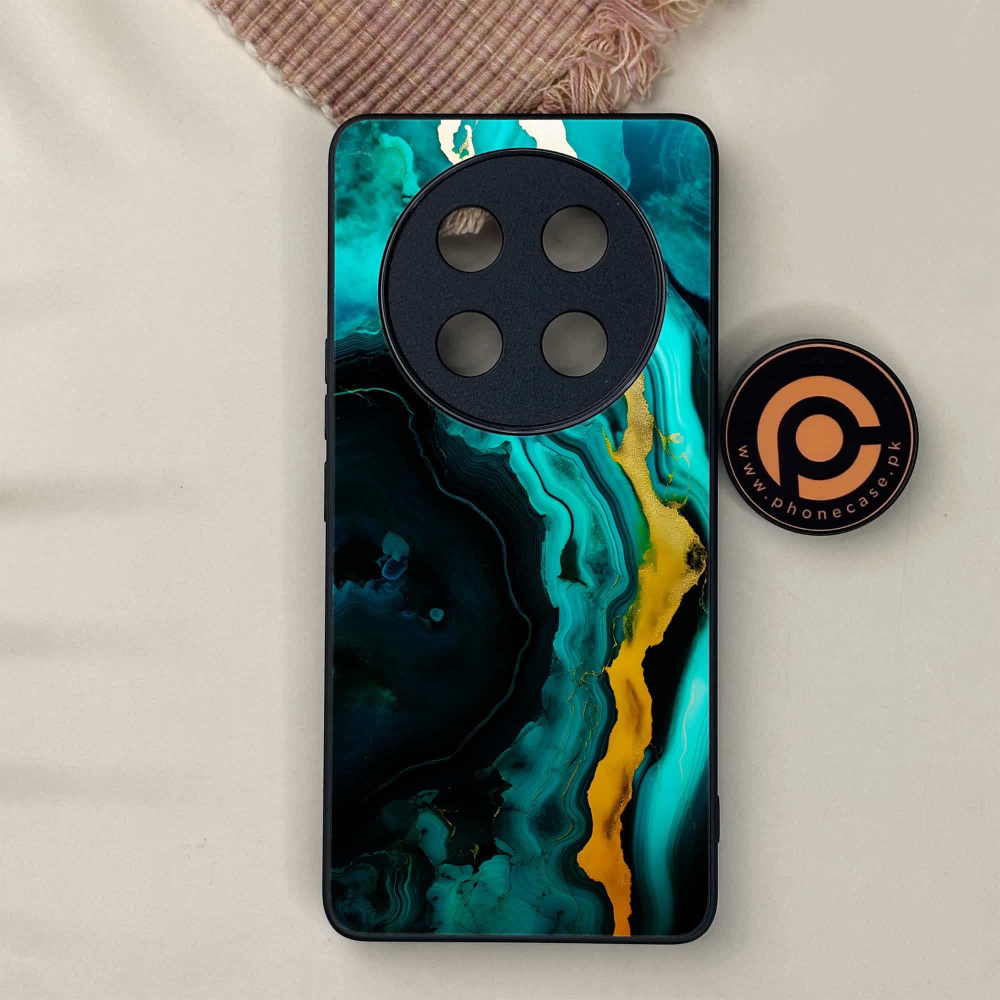Honor X9c 5G - Liquid Marble 2.0 Series - Premium Metal Printed soft Bumper shock Proof Case