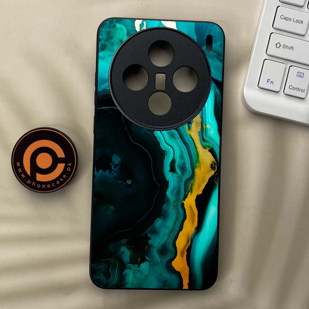 Vivo X200 - Liquid Marble 2.0 Series - Premium Metal  Printed soft Bumper shock Proof Case