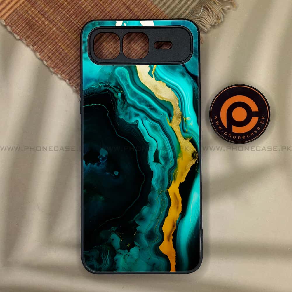 Infinix Smart 10 Plus - Liquid Marble 2.0 Series - Premium Metal Printed soft Bumper shock Proof Case