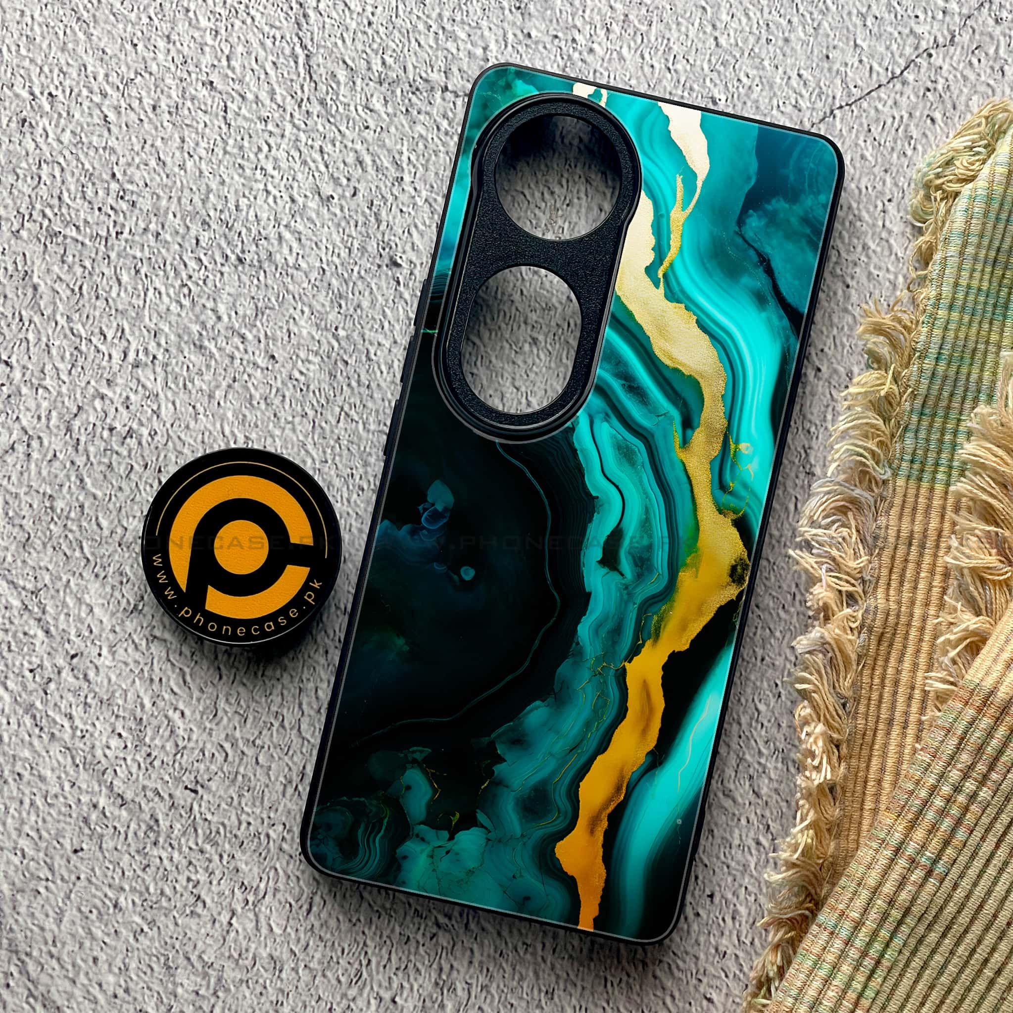 Vivo V40 Pro - Liquid Marble 2.0 Series - Premium Metal Printed soft Bumper shock Proof Case