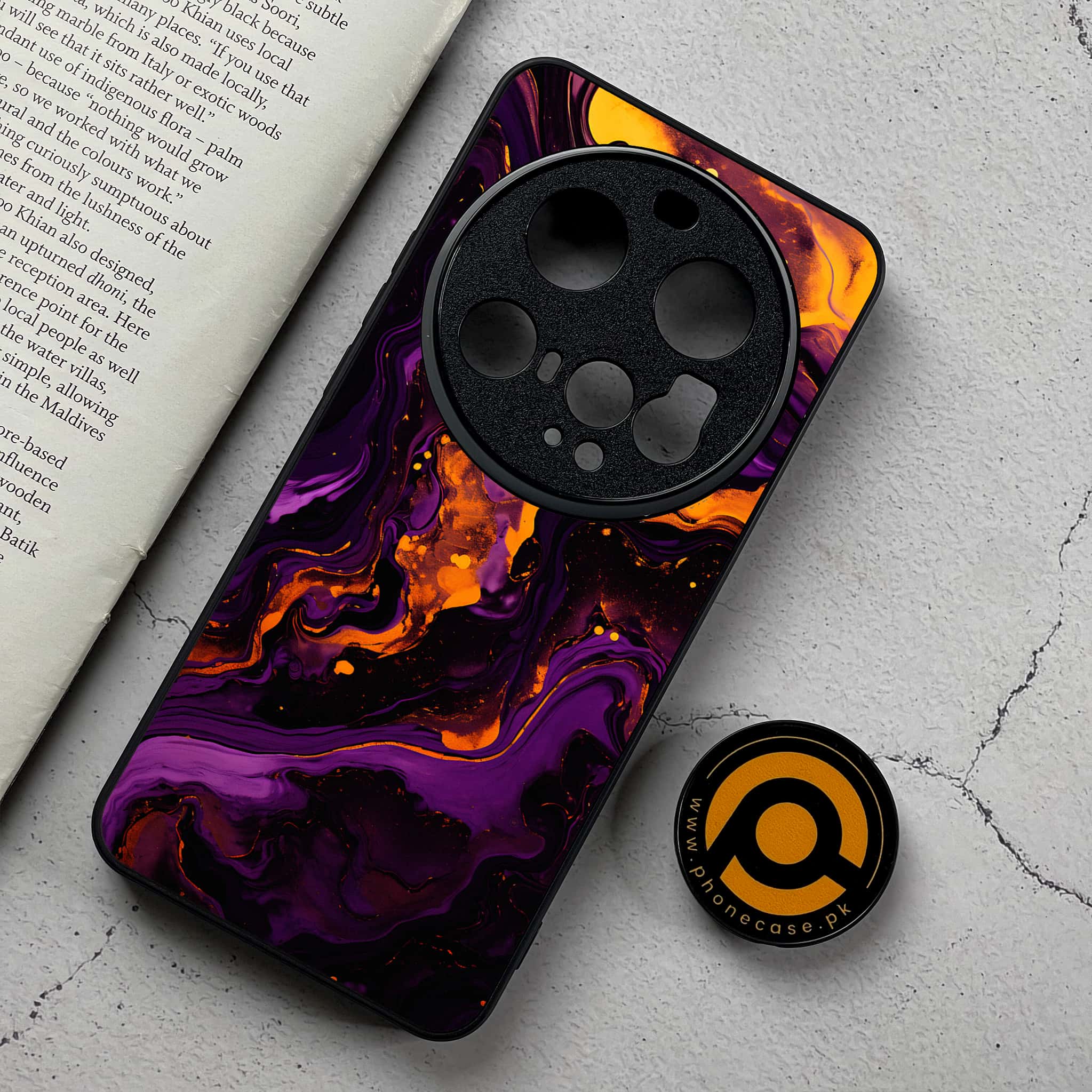 Xiaomi 15 Ultra - Liquid Marble 2.0 Series - Premium Metal Printed Soft Bumper Shockproof Case