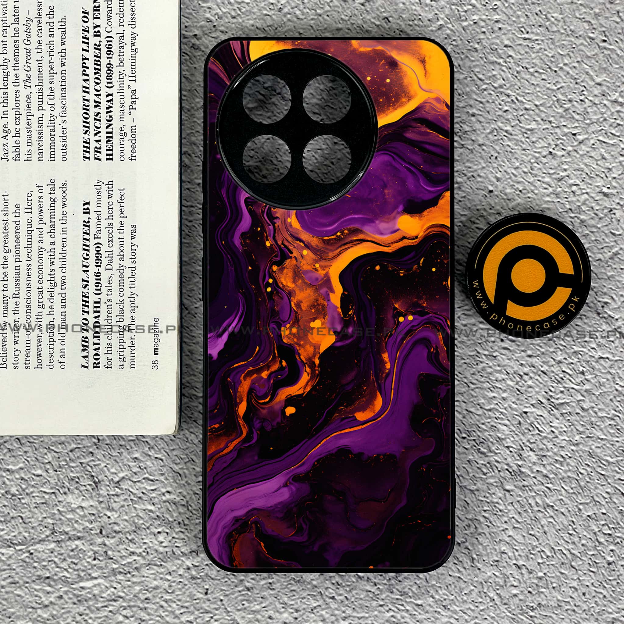 OnePlus Ace 5 - Liquid Marble 2.0 Series - Premium Metal Printed soft Bumper shock Proof Case