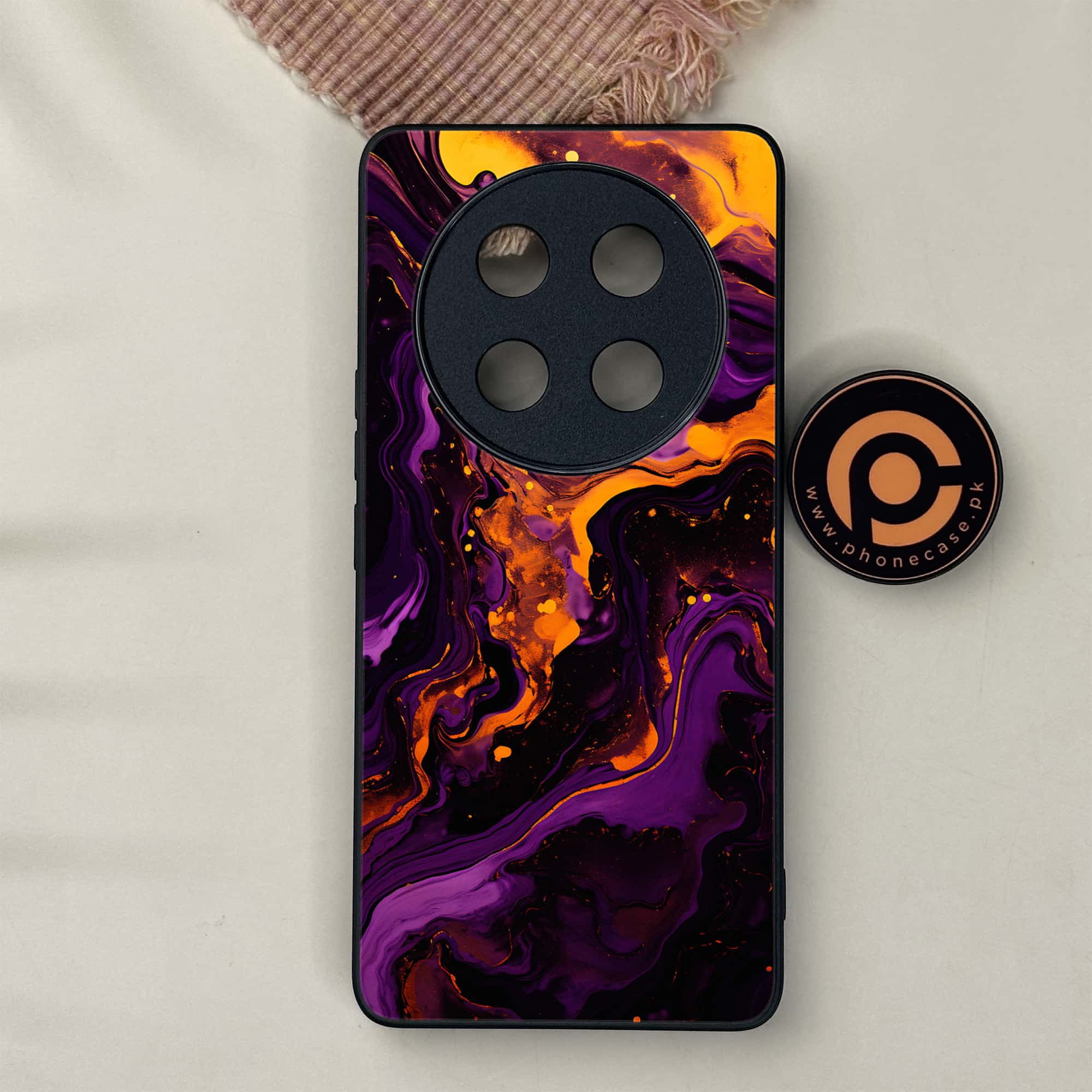 Honor X9c 5G - Liquid Marble 2.0 Series - Premium Metal Printed soft Bumper shock Proof Case