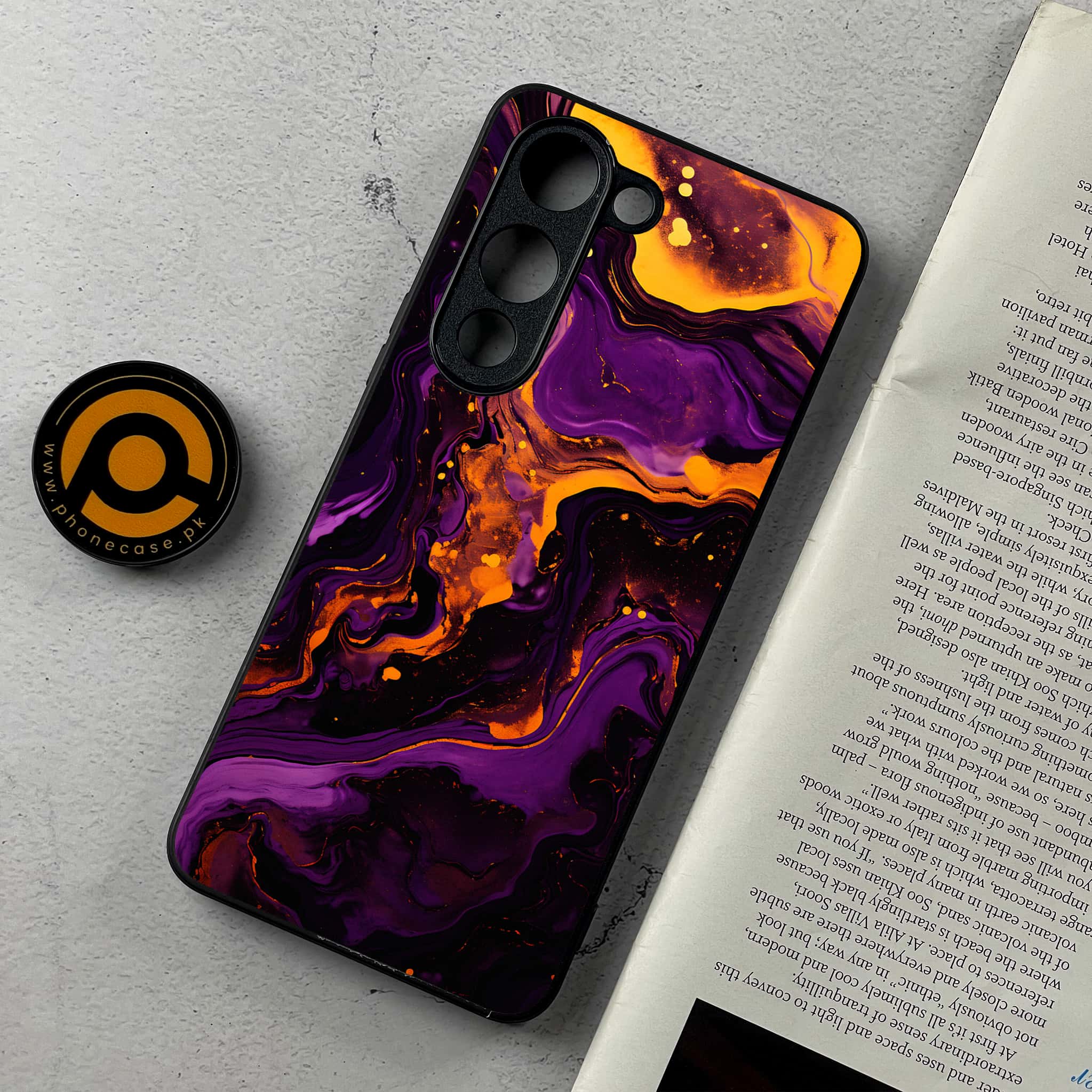 Vivo Y04 - Liquid Marble 2.0 Series - Premium Metal Printed Soft Bumper Shockproof Case