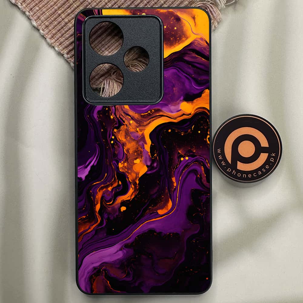 Realme GT 7T - Liquid Marble 2.0 Series - Premium Metal Printed soft Bumper shock Proof Case