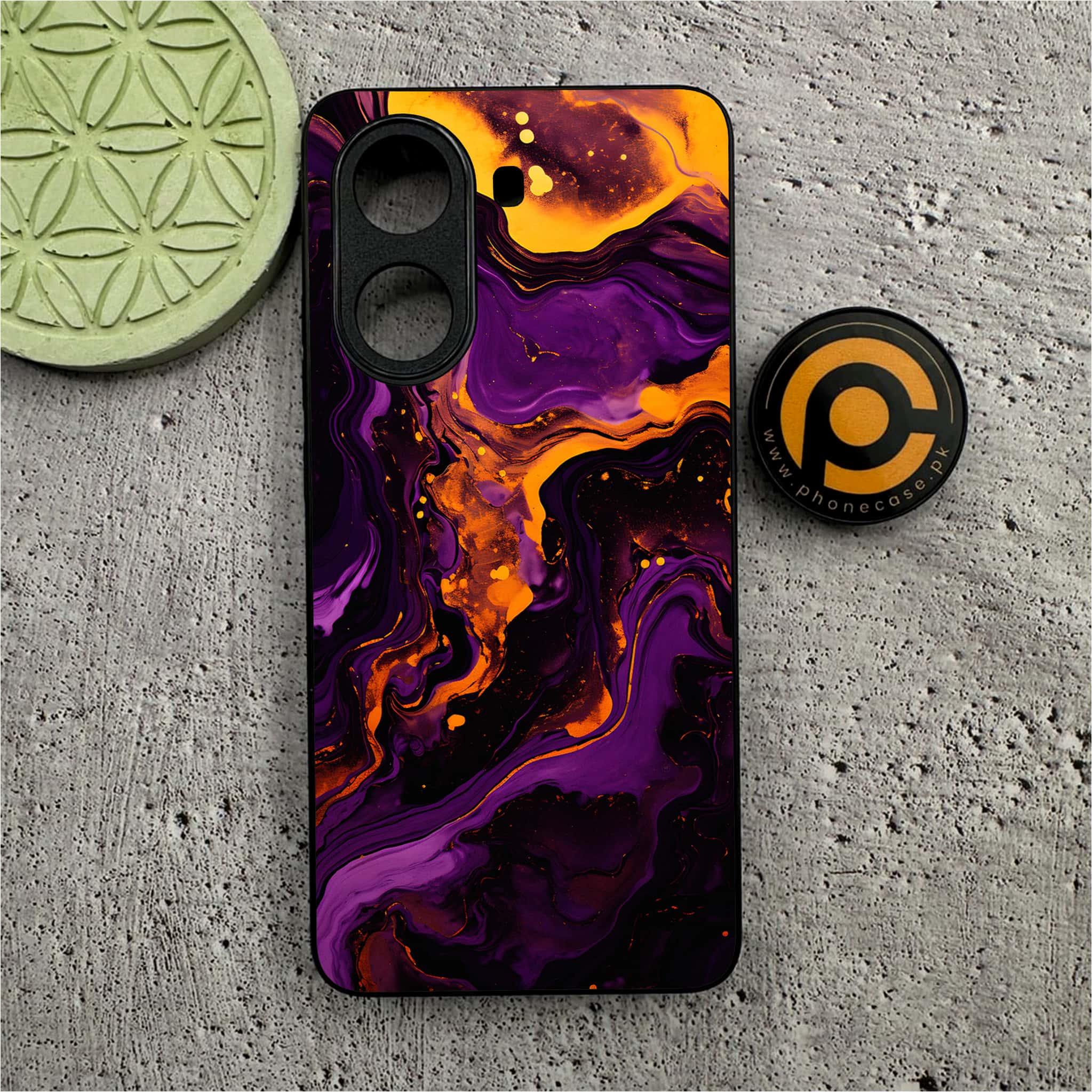 Xiaomi Redmi Turbo 4 - Liquid Marble 2.0 Series - Premium Metal Printed soft Bumper shock Proof Case