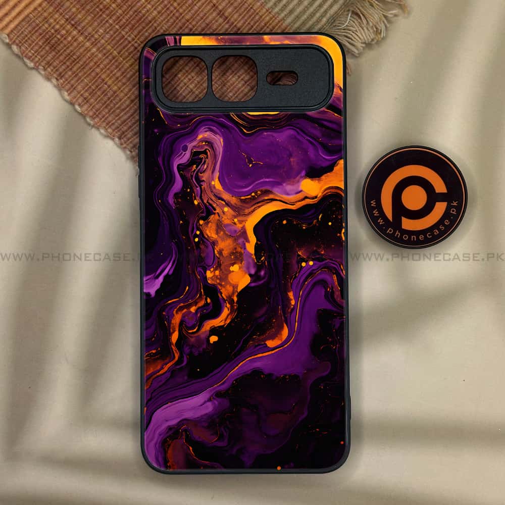 Infinix Smart 10 Plus - Liquid Marble 2.0 Series - Premium Metal Printed soft Bumper shock Proof Case