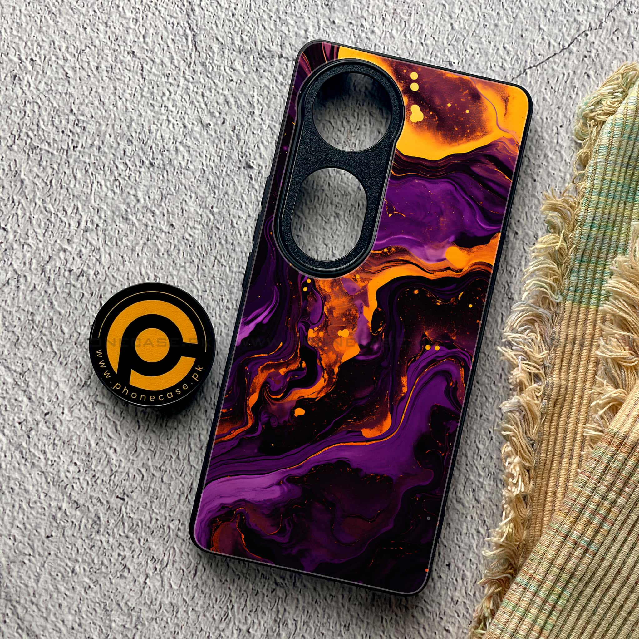 Vivo V40 Pro - Liquid Marble 2.0 Series - Premium Metal Printed soft Bumper shock Proof Case