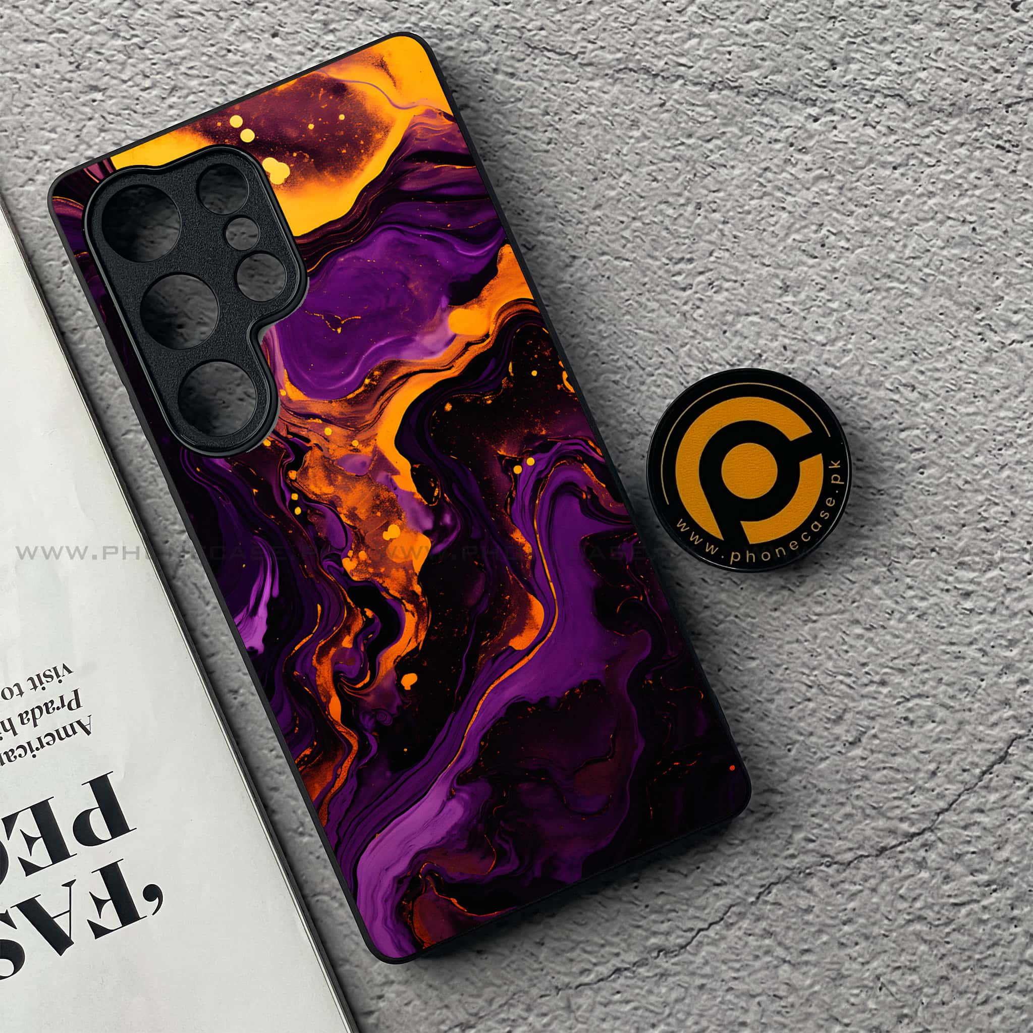 OnePlus 13 - Liquid Marble 2.0 Series - Premium Metal Printed soft Bumper shock Proof Case